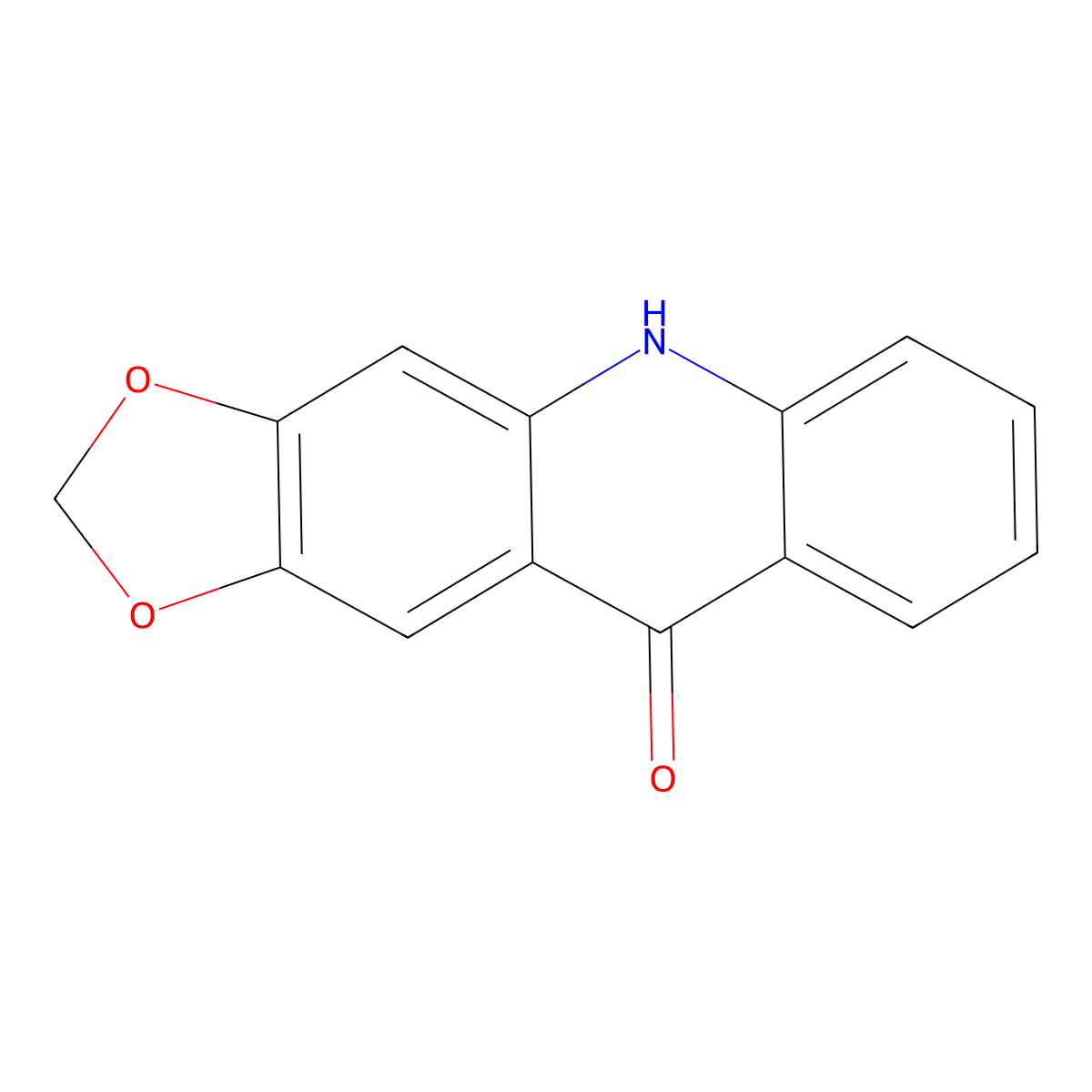 5h-[1,3]Dioxolo[4,5-b]acridin-10-one molecular structure, CAS 5876-55-1
