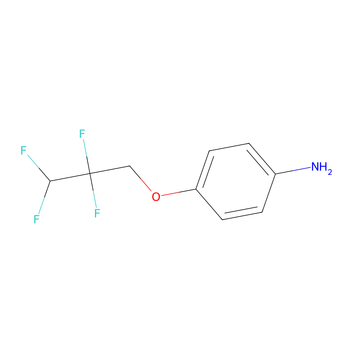 4-(2,2,3,3-Tetrafluoropropoxy)aniline molecular structure, CAS 58761-14-1