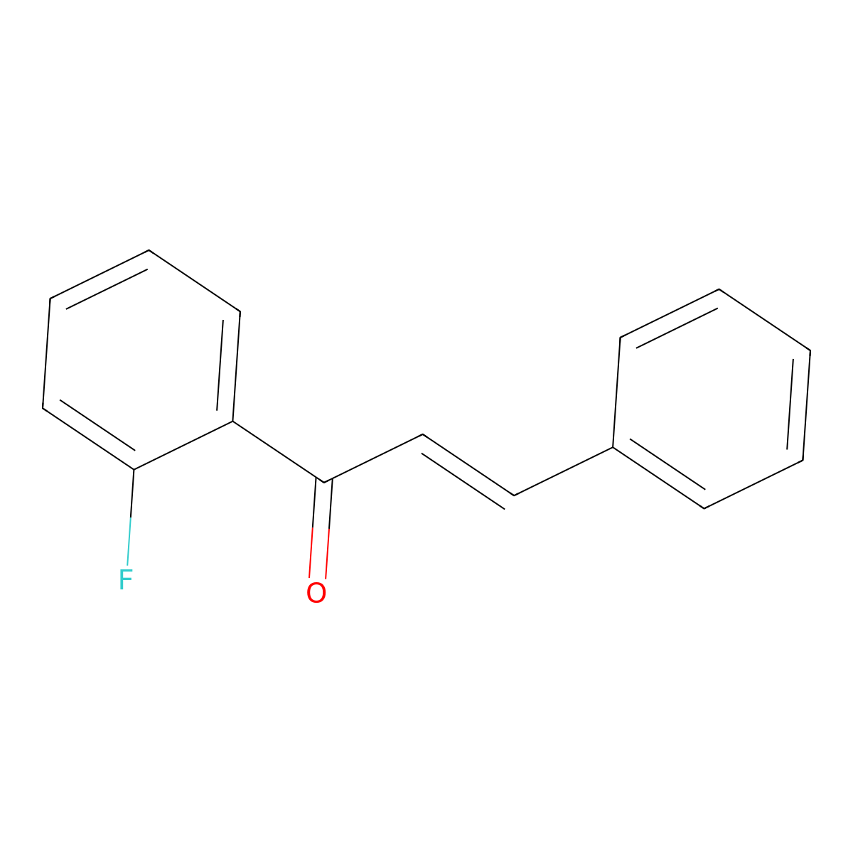 1-(2-Fluorophenyl)-3-phenylprop-2-en-1-one molecular structure, CAS 58764-85-5