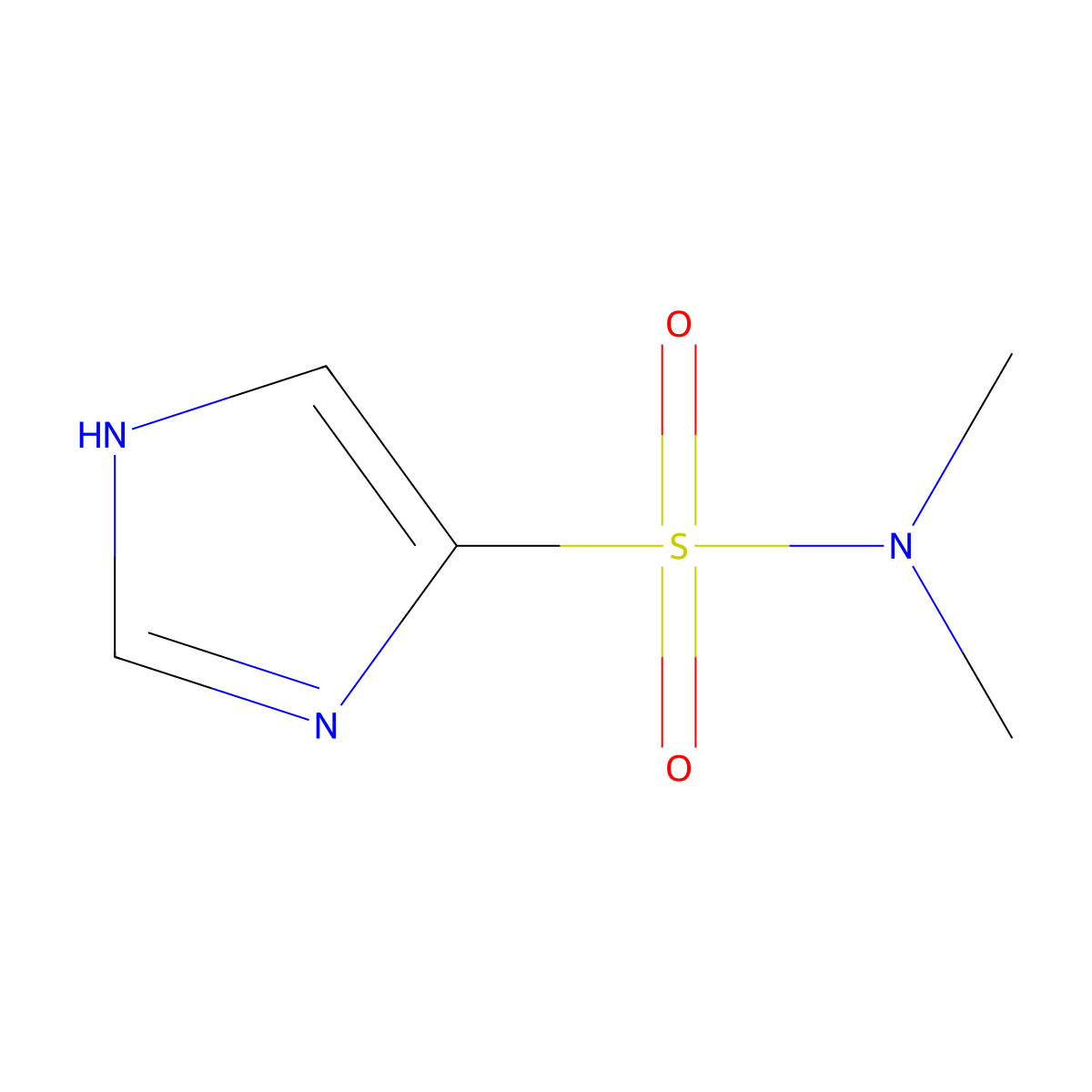 N,N-dimethyl-1H-imidazole-4-sulfonamide molecular structure, CAS 58768-16-4