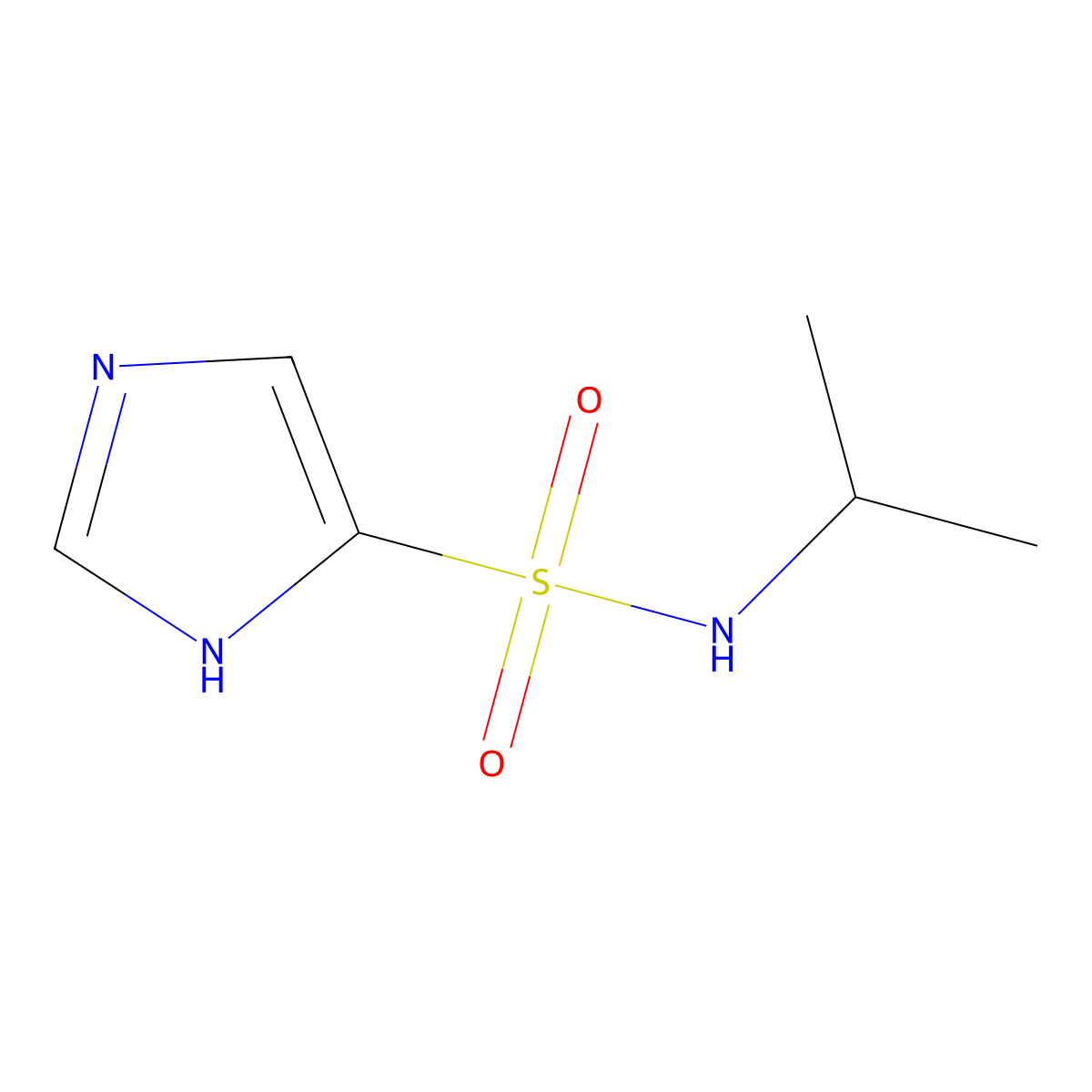 N-(propan-2-yl)-1H-imidazole-4-sulfonamide molecular structure, CAS 58768-21-1