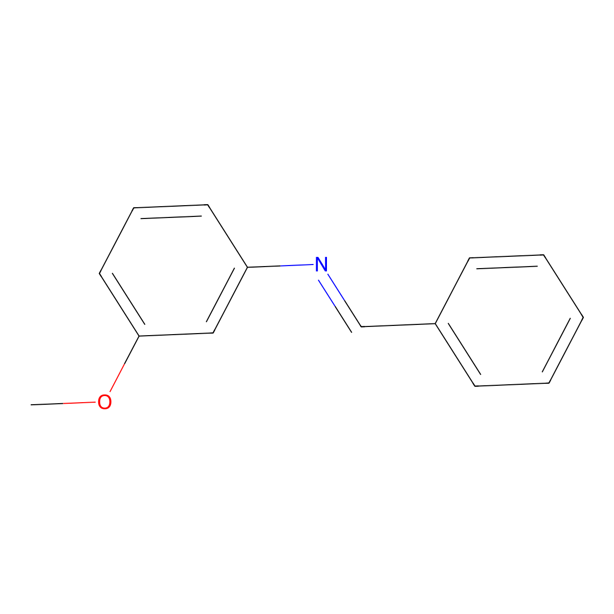 Benzylidene-(3-methoxyphenyl)-amine molecular structure, CAS 5877-59-8