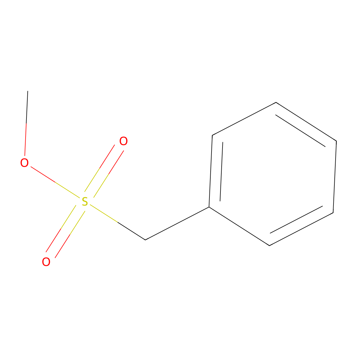 Methyl phenylmethanesulfonate molecular structure, CAS 5877-96-3