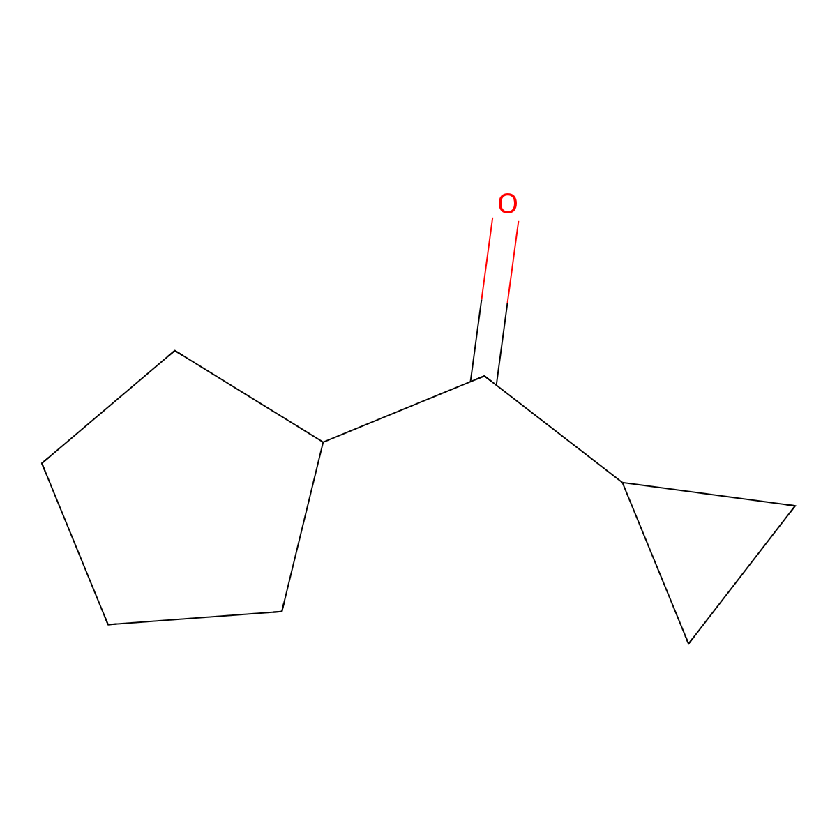 Cyclopentyl(cyclopropyl)methanone molecular structure, CAS 58774-11-1