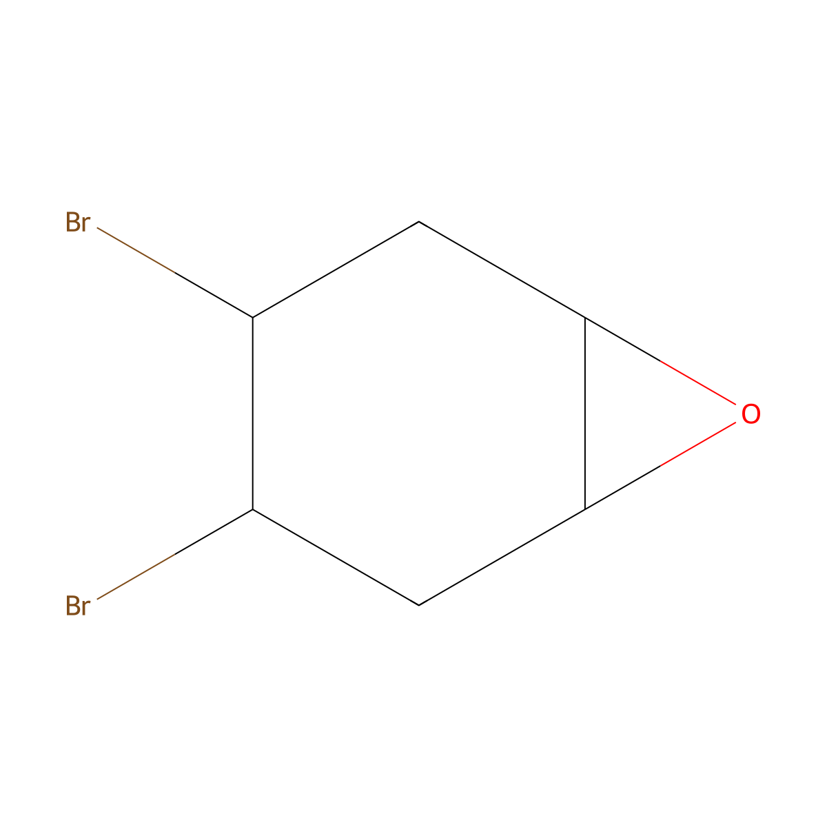 3,4-Dibromo-7-oxabicyclo[4.1.0]heptane molecular structure, CAS 58774-33-7