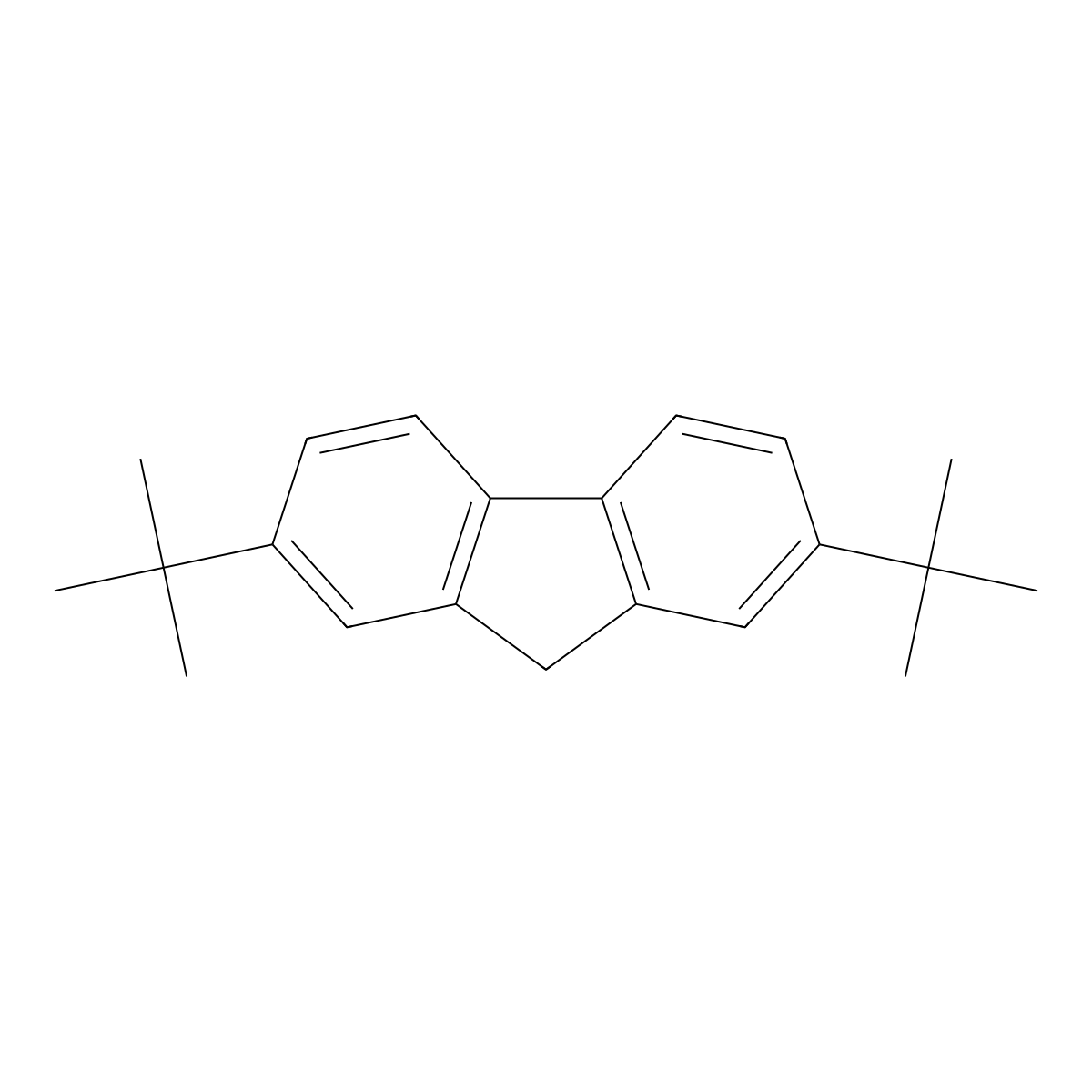 2,7-Di-tert-butylfluorene molecular structure, CAS 58775-05-6