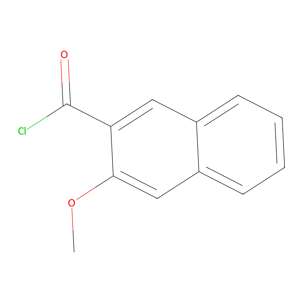 3-Methoxy-2-naphthoyl chloride molecular structure, CAS 58778-69-1