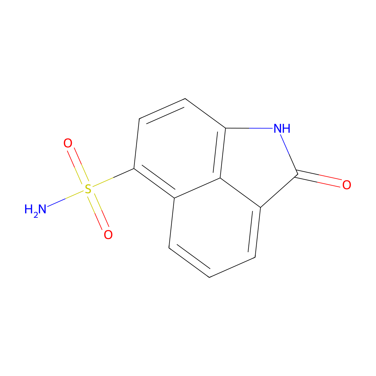 2-Oxo-1,2-dihydrobenzo[cd]indole-6-sulfonamide molecular structure, CAS 58779-63-8