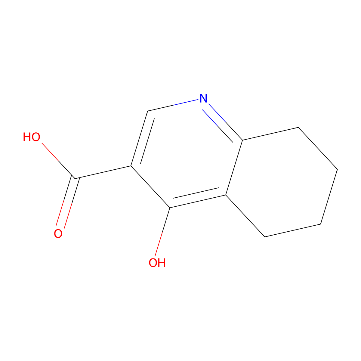 4-Oxo-1,4,5,6,7,8-hexahydroquinoline-3-carboxylic acid molecular structure, CAS 58781-08-1