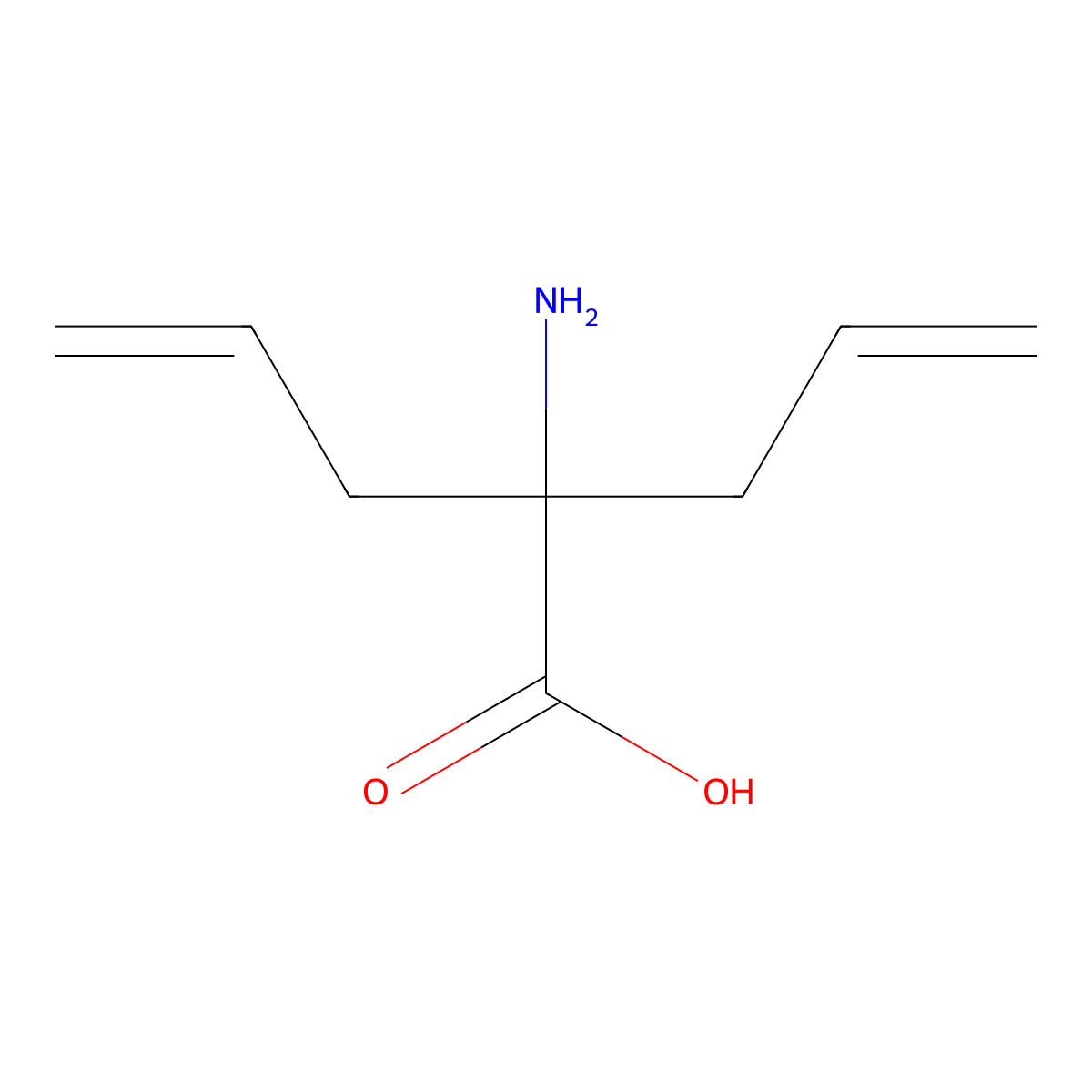 2-Amino-2-(prop-2-EN-1-YL)pent-4-enoic acid molecular structure, CAS 587829-11-6