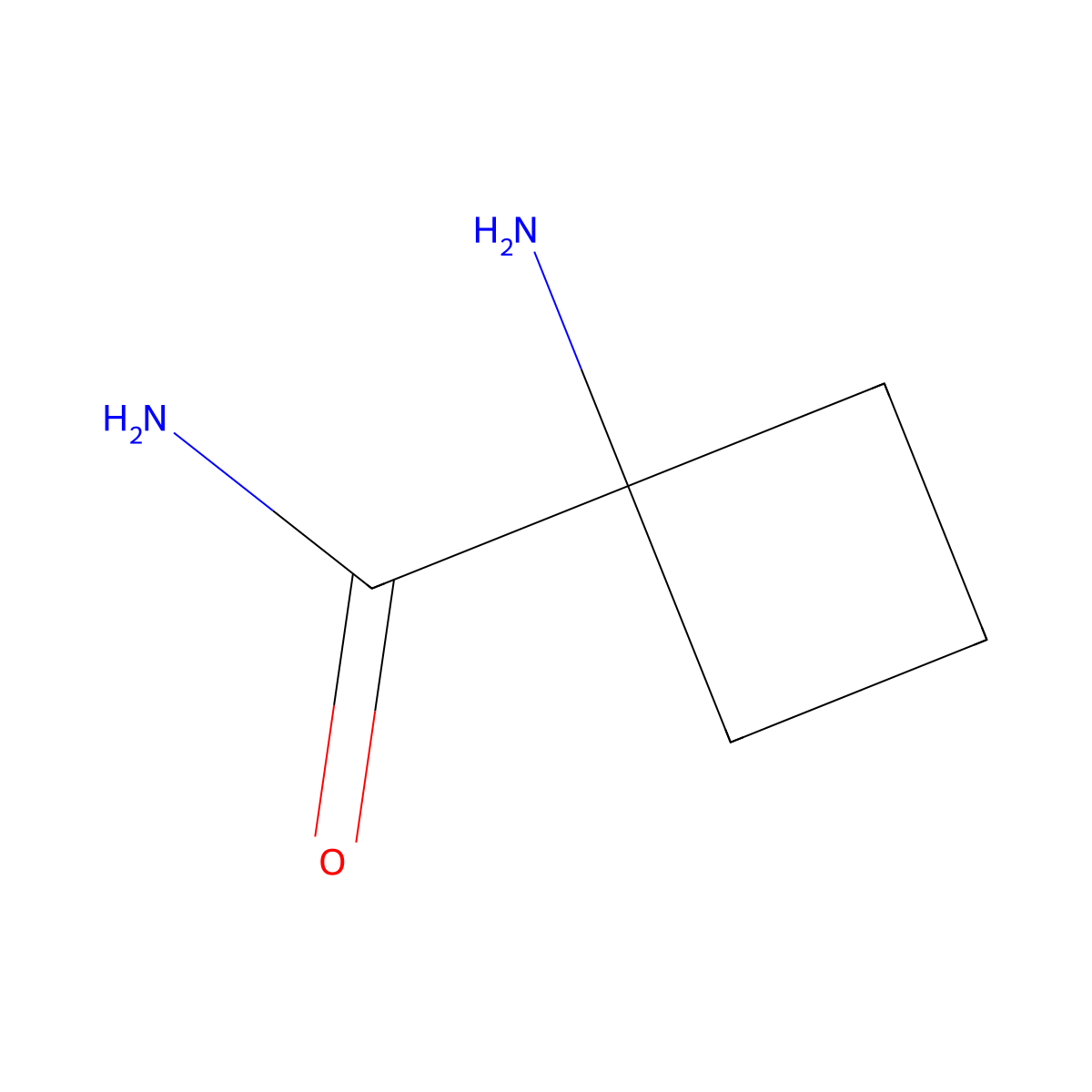 1-Aminocyclobutanecarboxamide molecular structure, CAS 587829-74-1