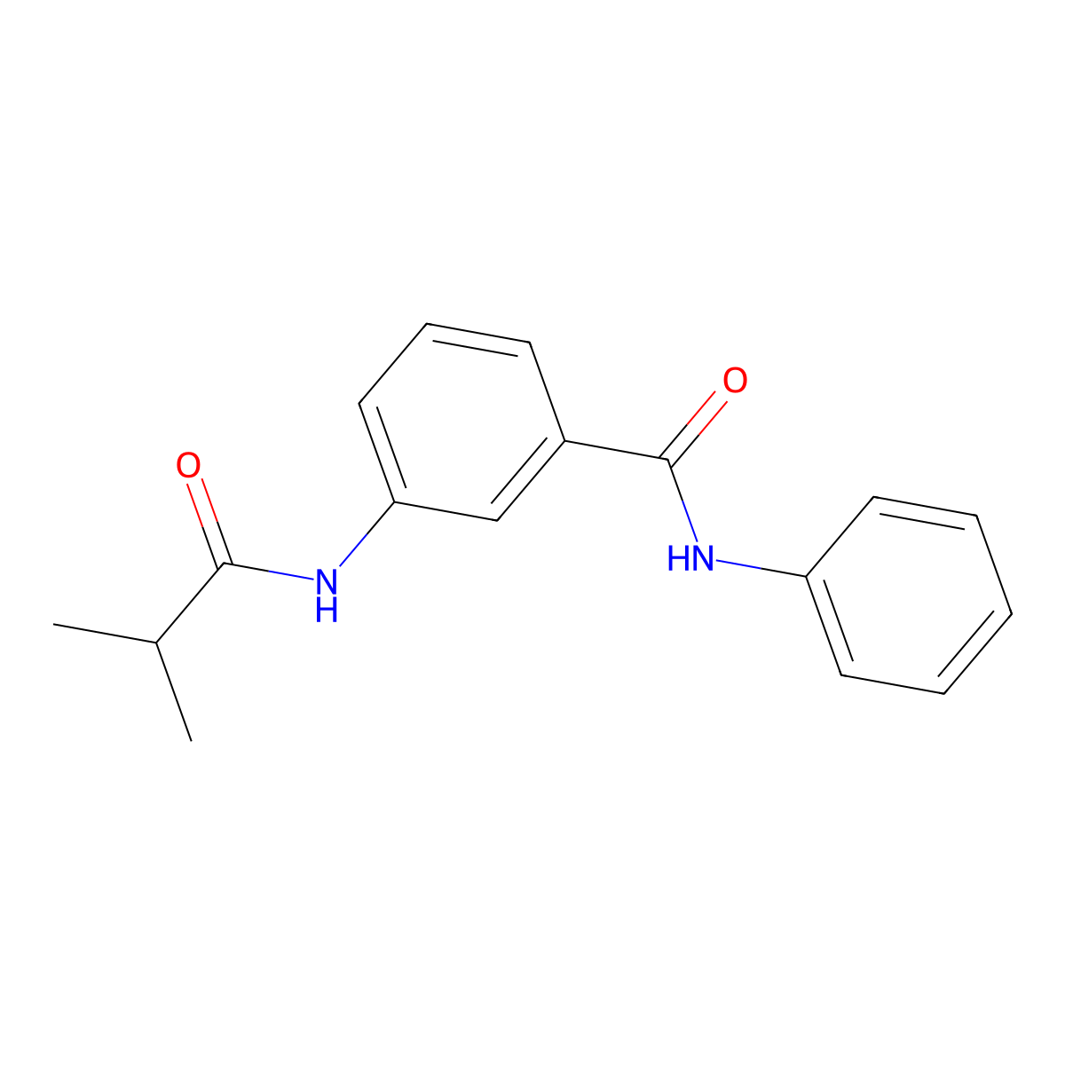3-(2-methylpropanoylamino)-N-phenylbenzamide molecular structure, CAS 587845-83-8