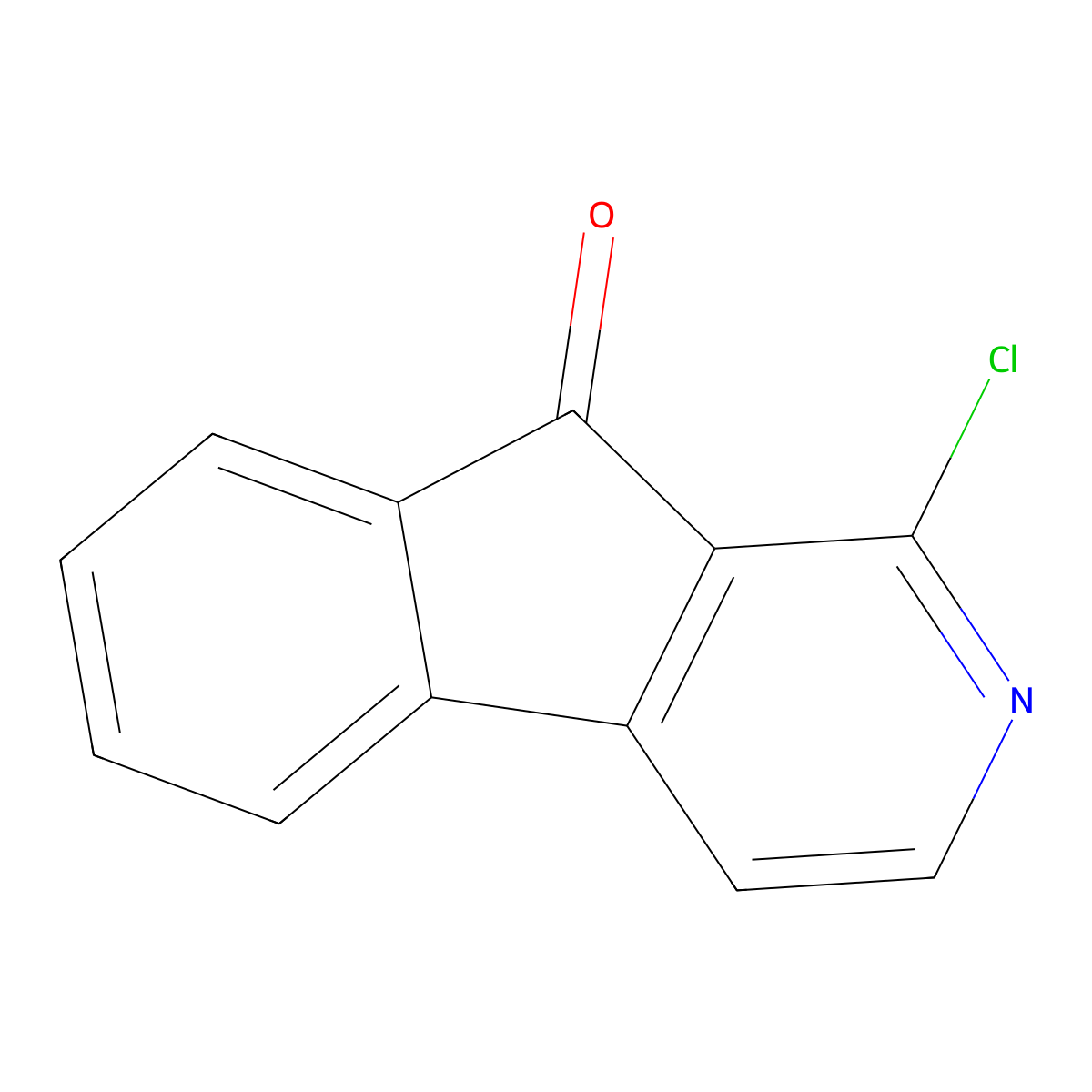1-chloro-9H-indeno[2,1-c]pyridin-9-one molecular structure, CAS 58787-14-7