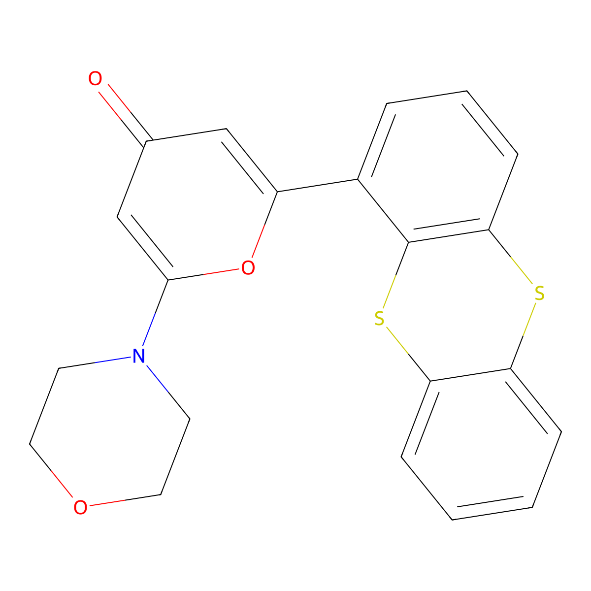 KU-55933 molecular structure, CAS 587871-26-9