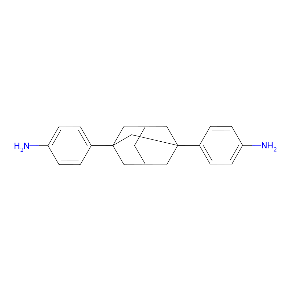 1,3-Bis(4-aminophenyl)adamantane molecular structure, CAS 58788-79-7