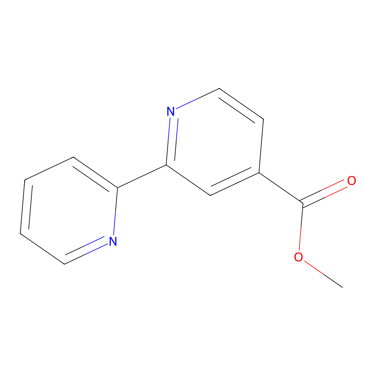 Methyl [2,2'-bipyridine]-4-carboxylate molecular structure, CAS 58792-53-3