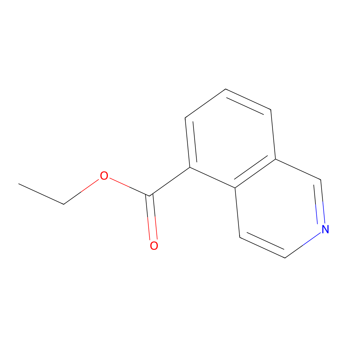 Ethyl isoquinoline-5-carboxylate molecular structure, CAS 58794-08-4