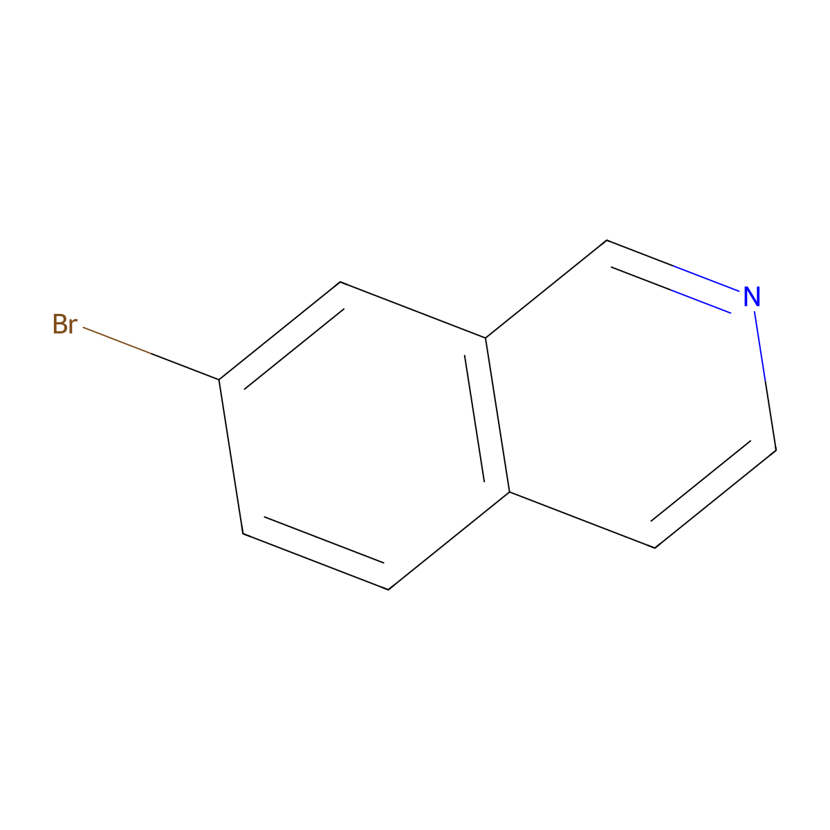7-Bromoisoquinoline molecular structure, CAS 58794-09-5