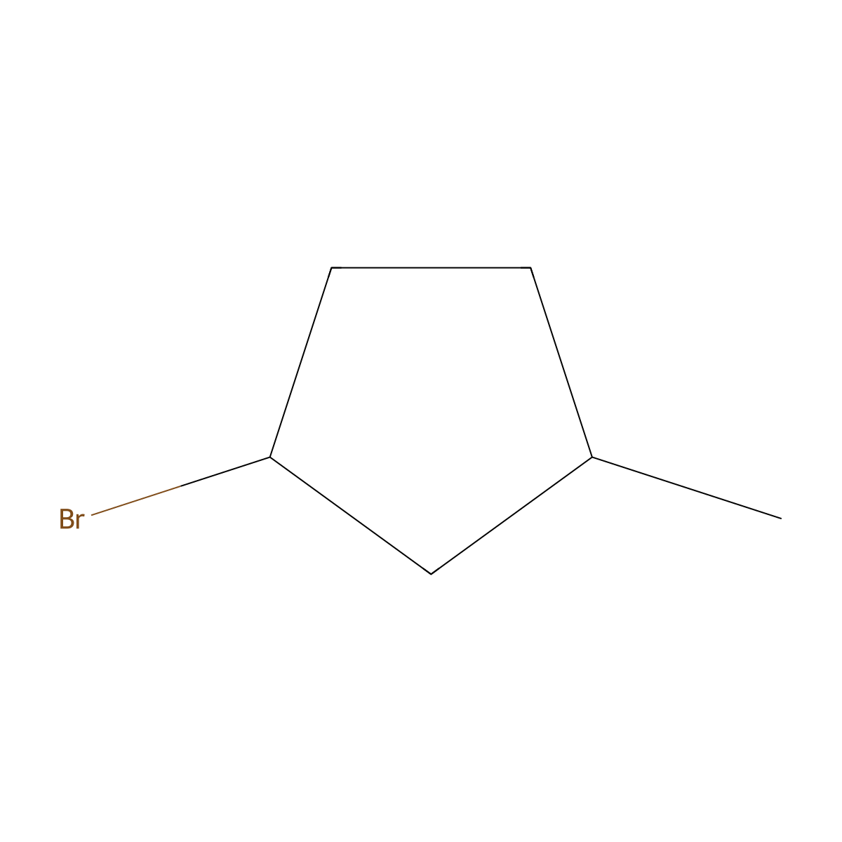 1-Bromo-3-methylcyclopentane molecular structure, CAS 58794-26-6