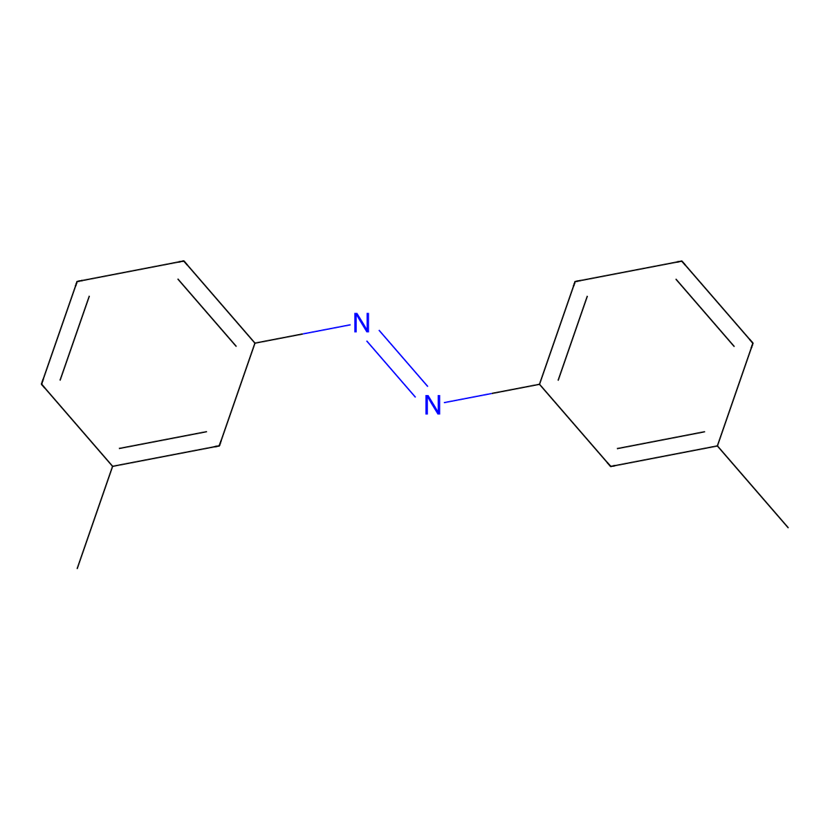 1,2-Bis(3-methylphenyl)diazene molecular structure, CAS 588-04-5