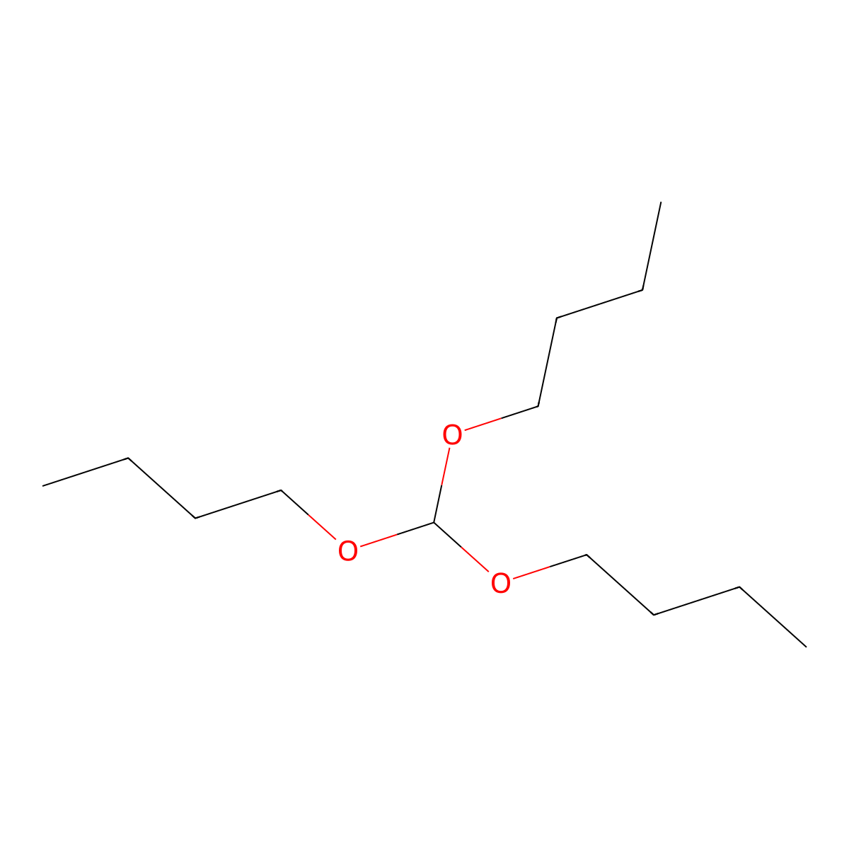 Tri-n-butyl orthoformate molecular structure, CAS 588-43-2