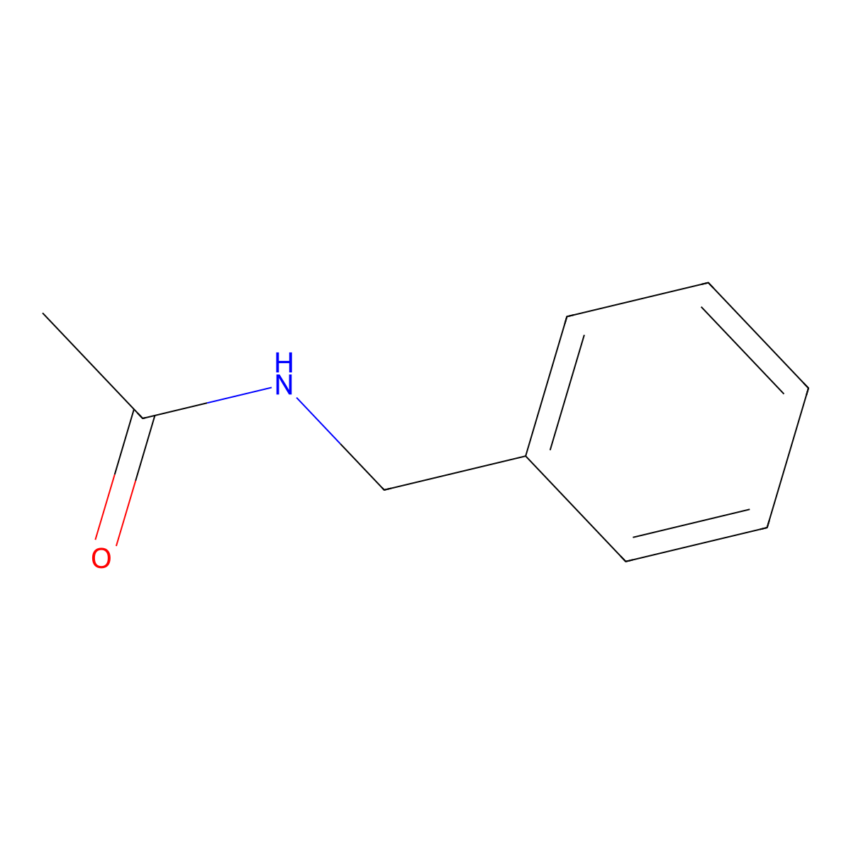 N-Benzylacetamide molecular structure, CAS 588-46-5