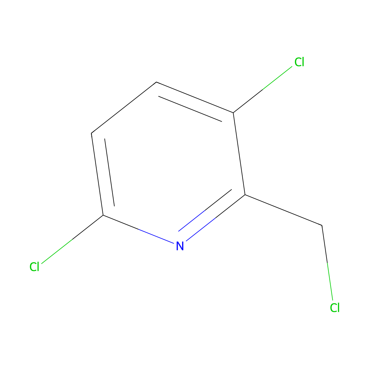 3,6-Dichloro-2-(chloromethyl)pyridine molecular structure, CAS 58803-95-5