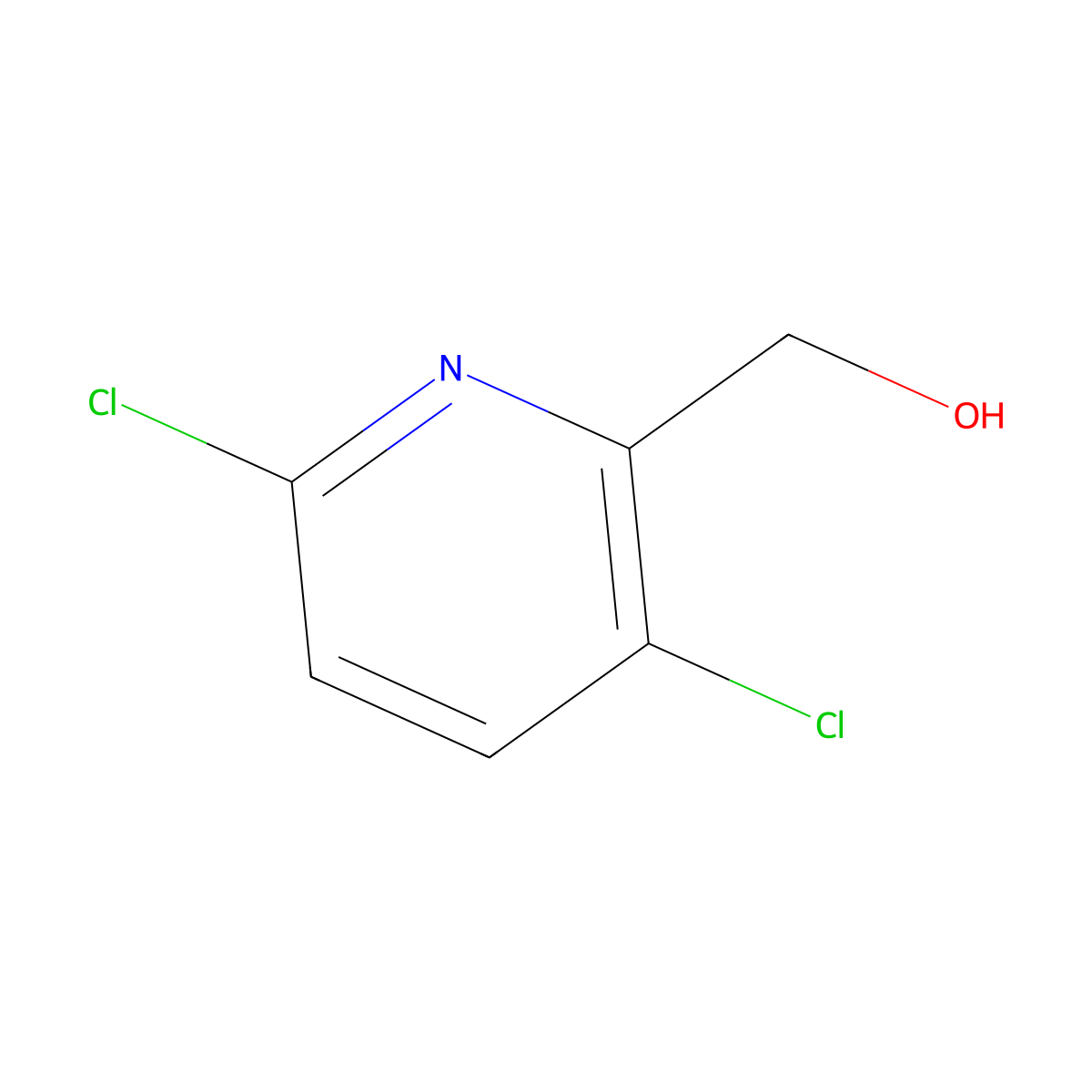 (3,6-Dichloropyridin-2-yl)methanol molecular structure, CAS 58804-10-7