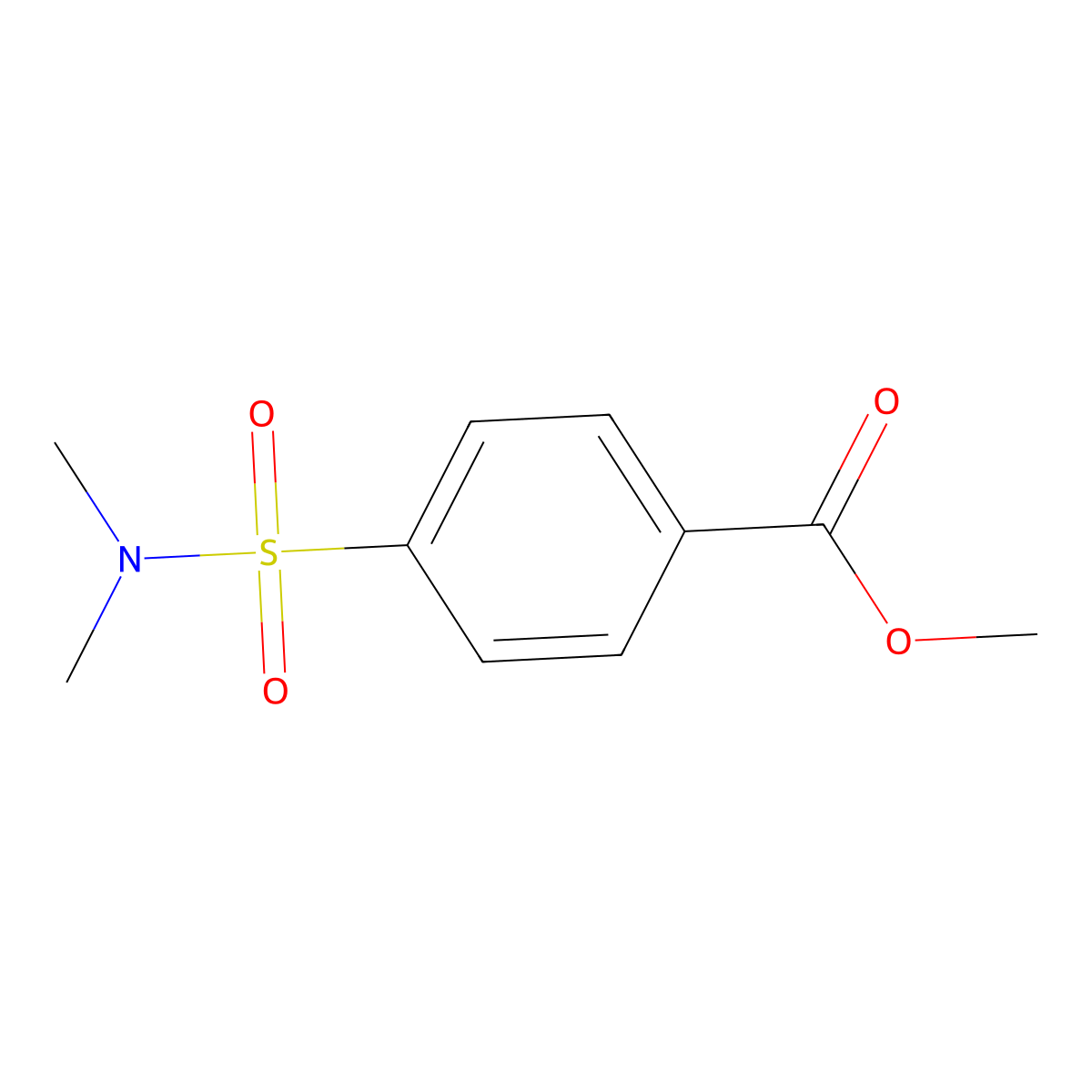 Methyl 4-(dimethylsulfamoyl)benzoate molecular structure, CAS 58804-17-4