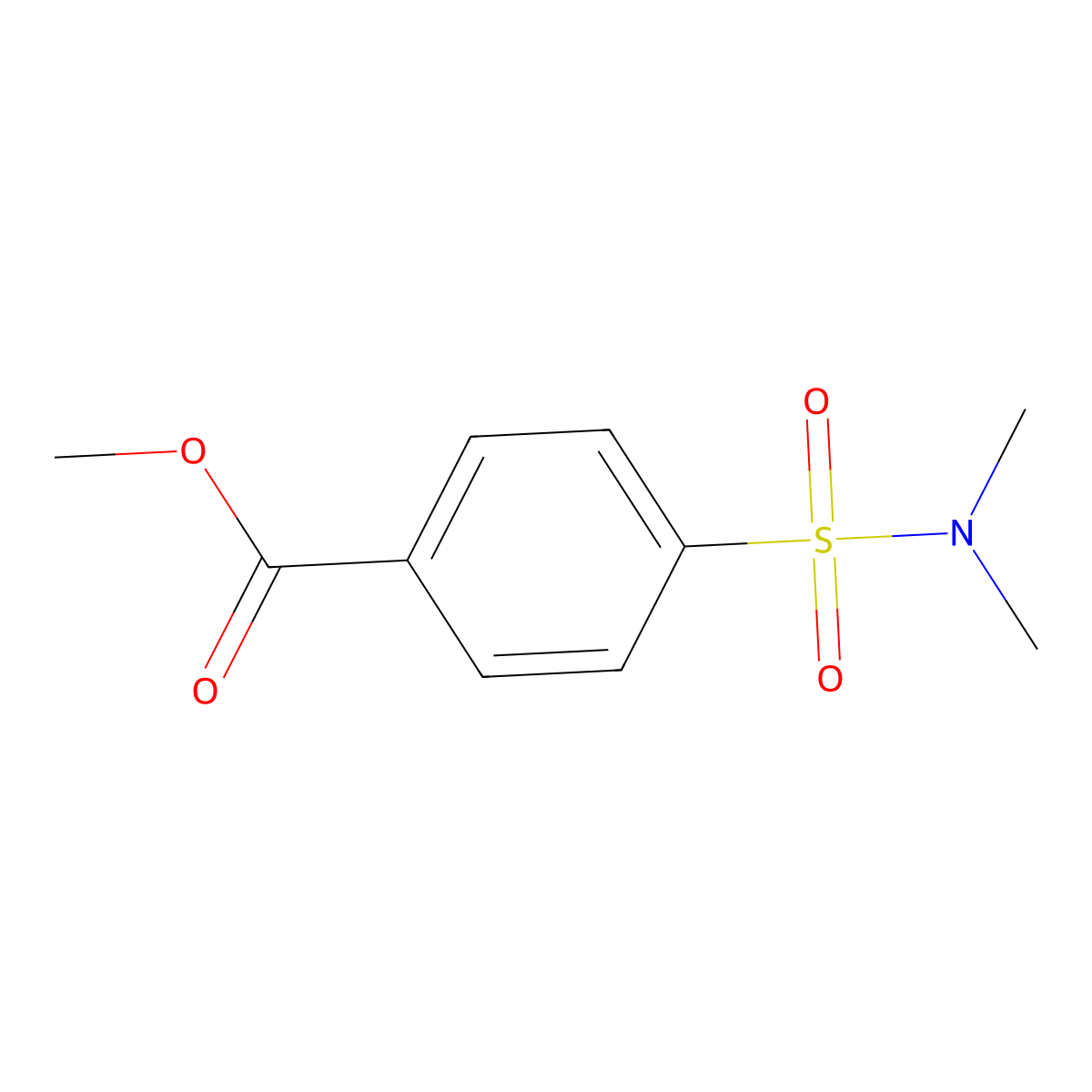 Methyl 4-(dimethylsulfamoyl)benzoate molecular structure, CAS 58804-17-4