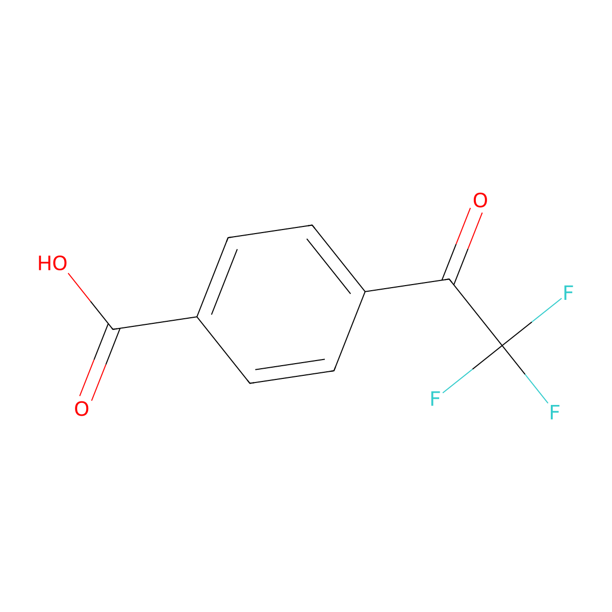 4-(Trifluoroacetyl)benzoic acid molecular structure, CAS 58808-59-6