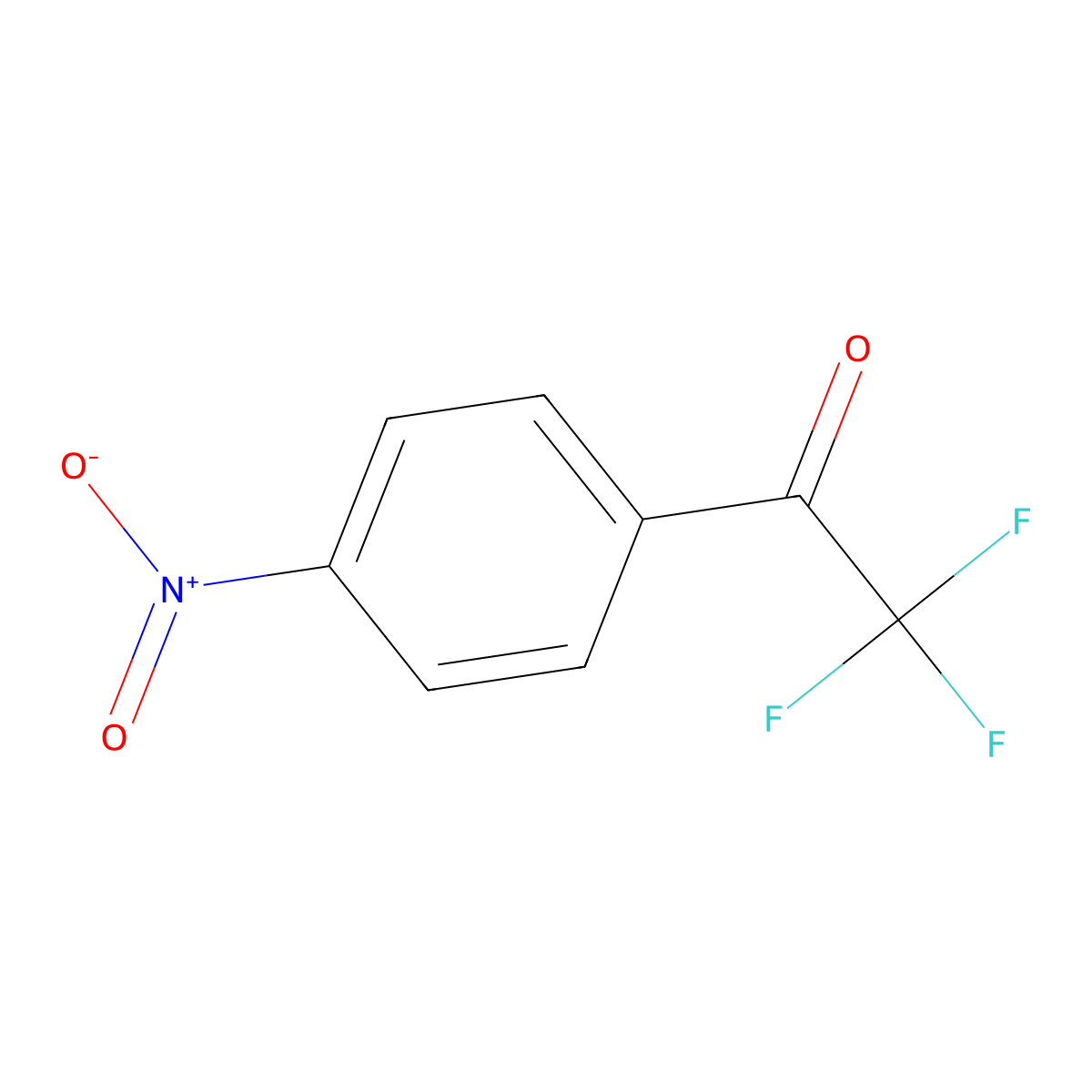 2,2,2-Trifluoro-1-(4-nitrophenyl)ethanone molecular structure, CAS 58808-61-0