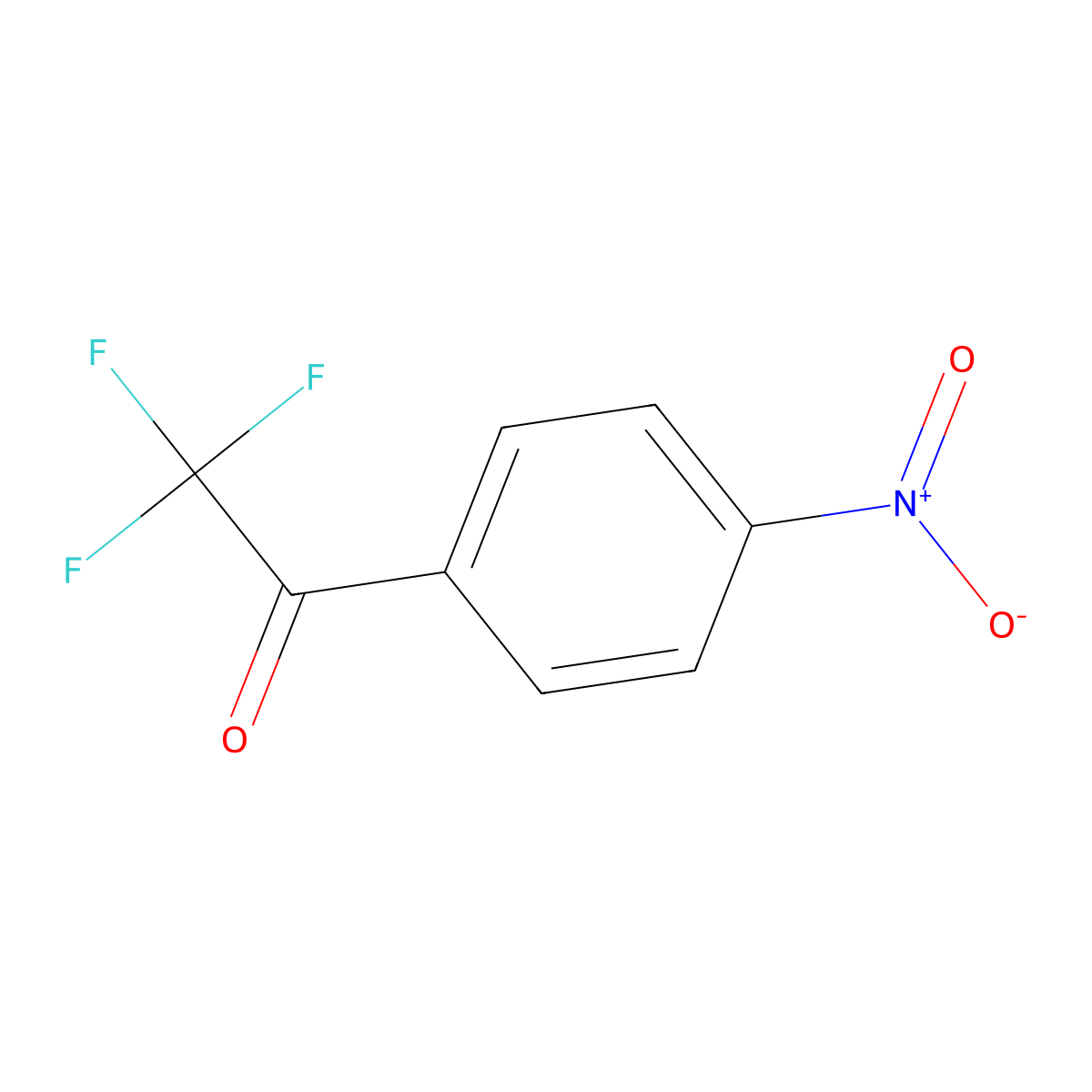 2,2,2-Trifluoro-1-(4-nitrophenyl)ethanone molecular structure, CAS 58808-61-0