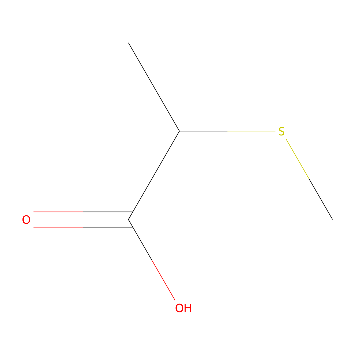S-Methylthiolactic acid molecular structure, CAS 58809-73-7