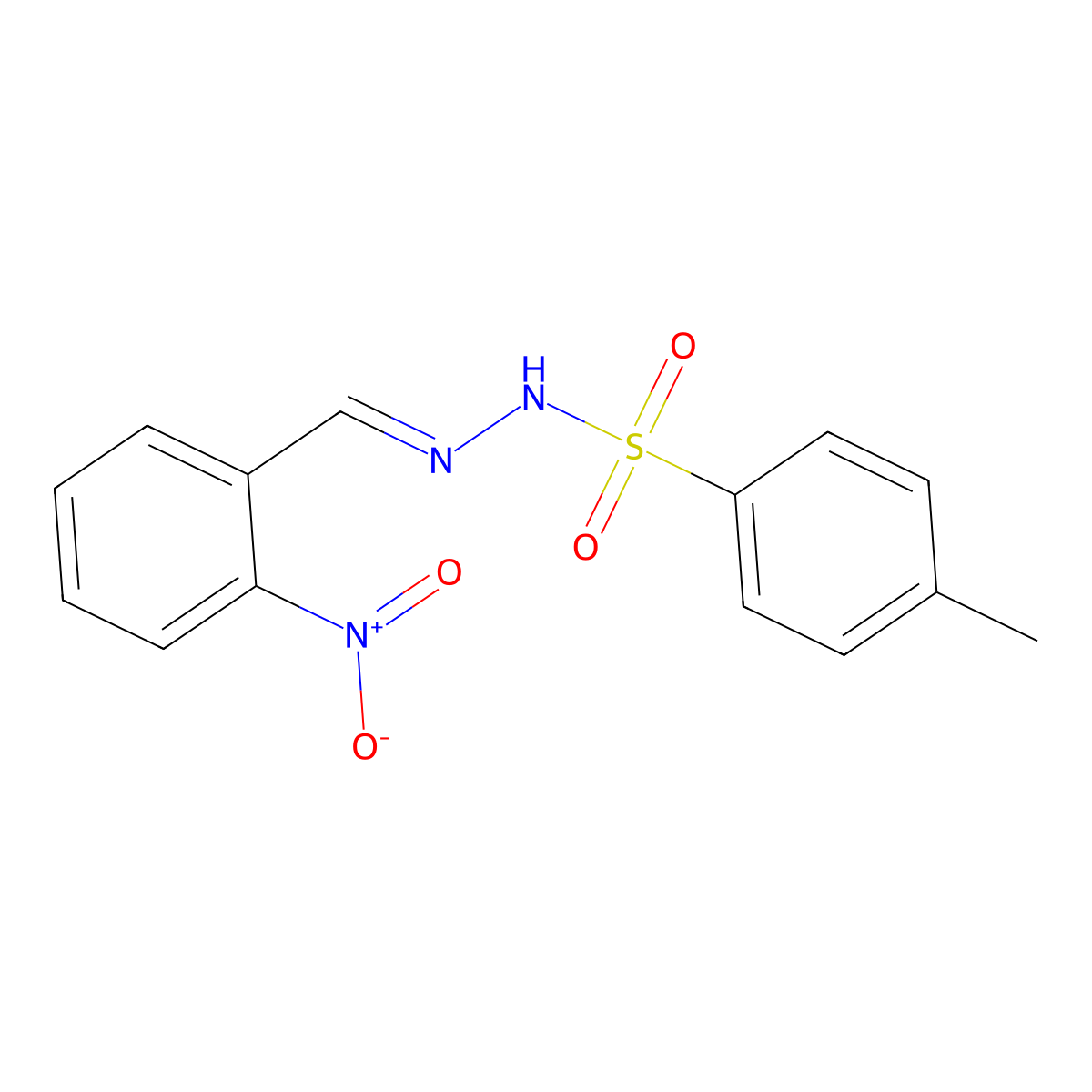 2-Nitrobenzaldehyde tosylhydrazone molecular structure, CAS 58809-90-8