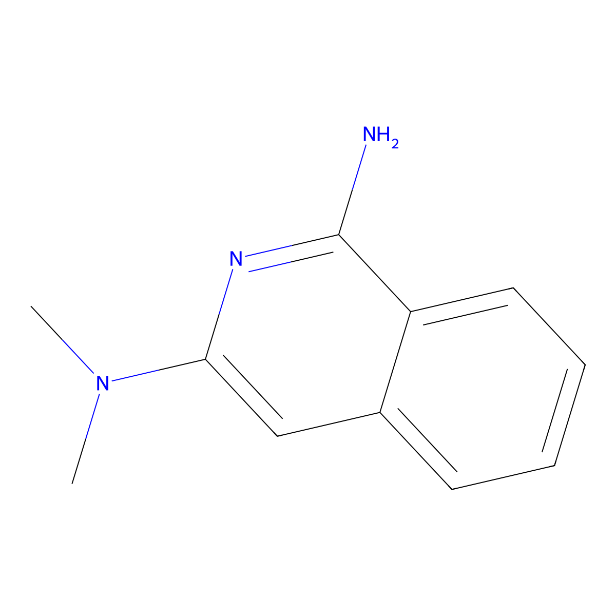 N3,N3-dimethylisoquinoline-1,3-diamine molecular structure, CAS 58814-55-4