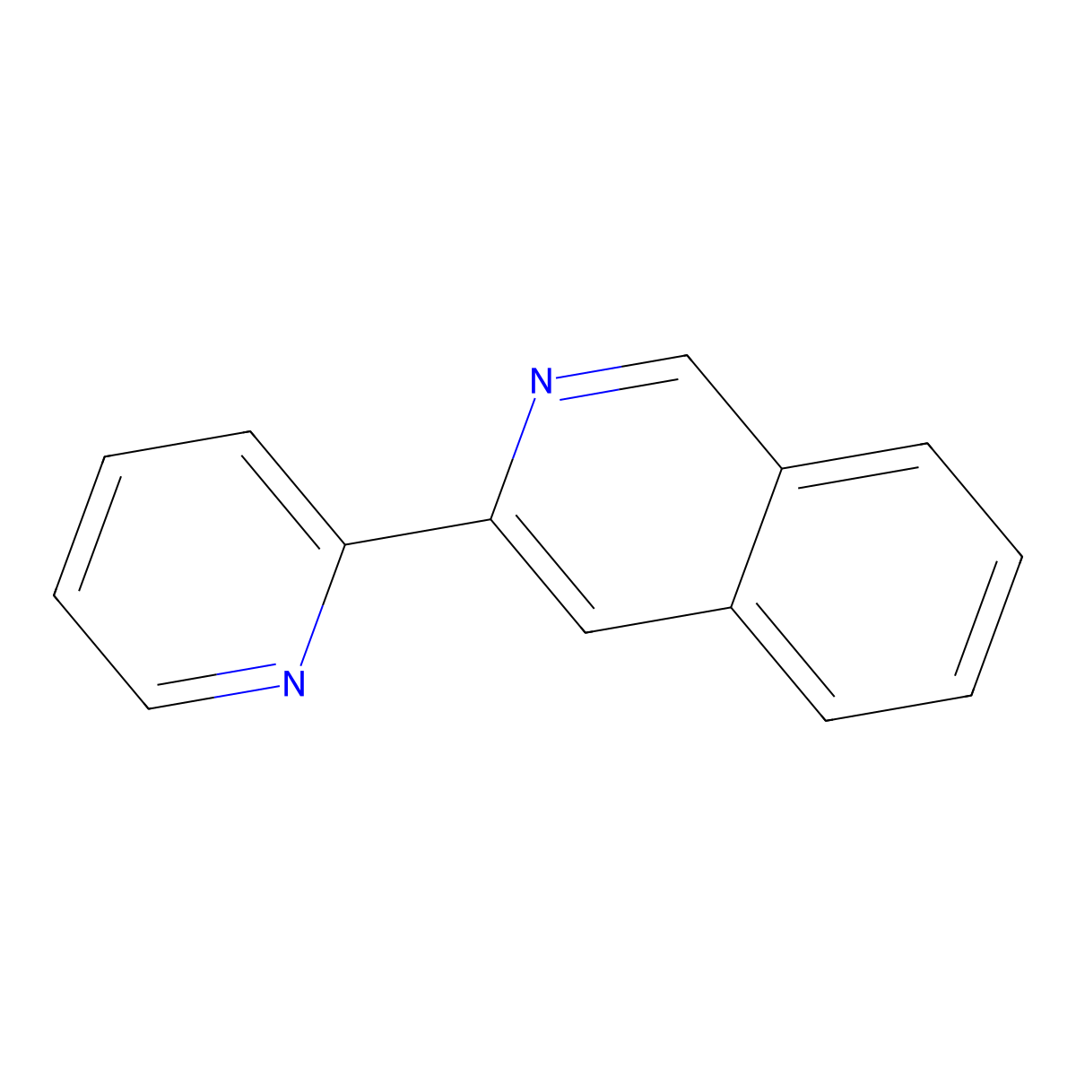 Isoquinoline, 3-(2-pyridinyl)- molecular structure, CAS 58814-67-8