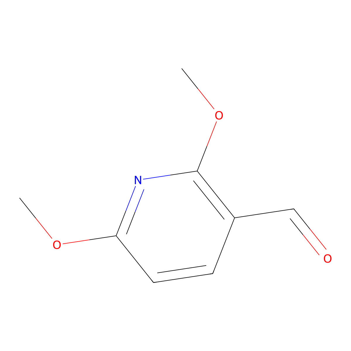 2,6-Dimethoxypyridine-3-carboxaldehyde molecular structure, CAS 58819-72-0