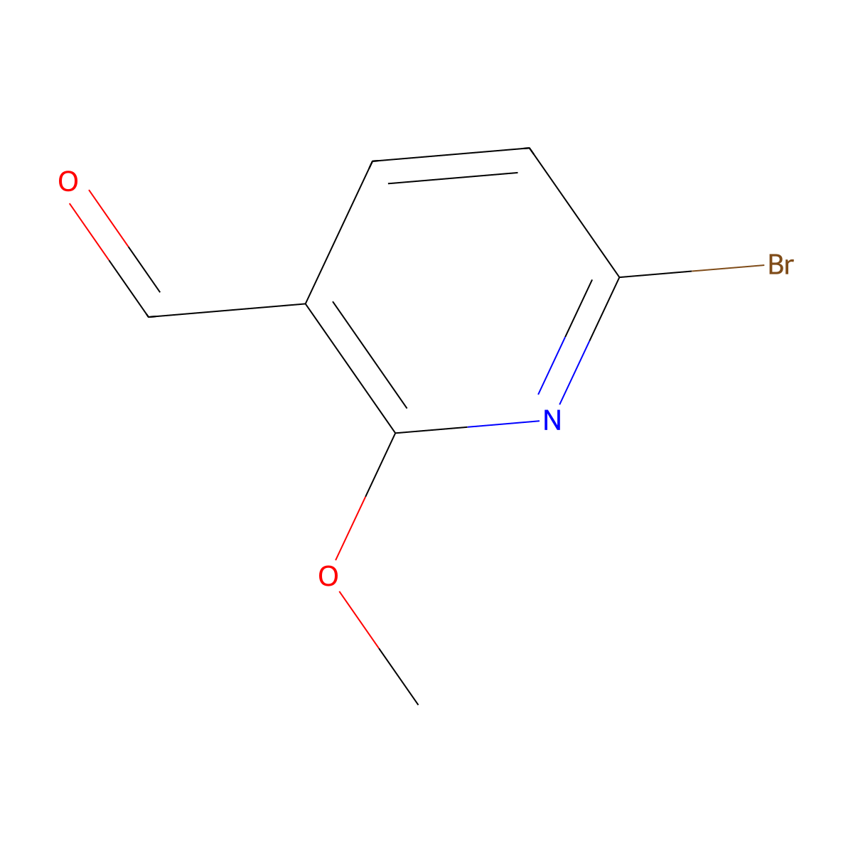 6-Bromo-2-methoxynicotinaldehyde molecular structure, CAS 58819-88-8