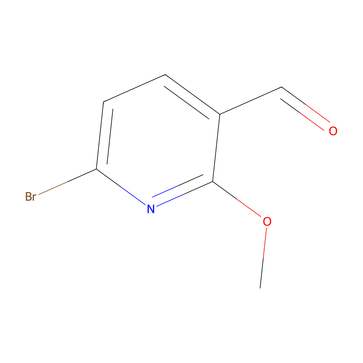 6-Bromo-2-methoxynicotinaldehyde molecular structure, CAS 58819-88-8
