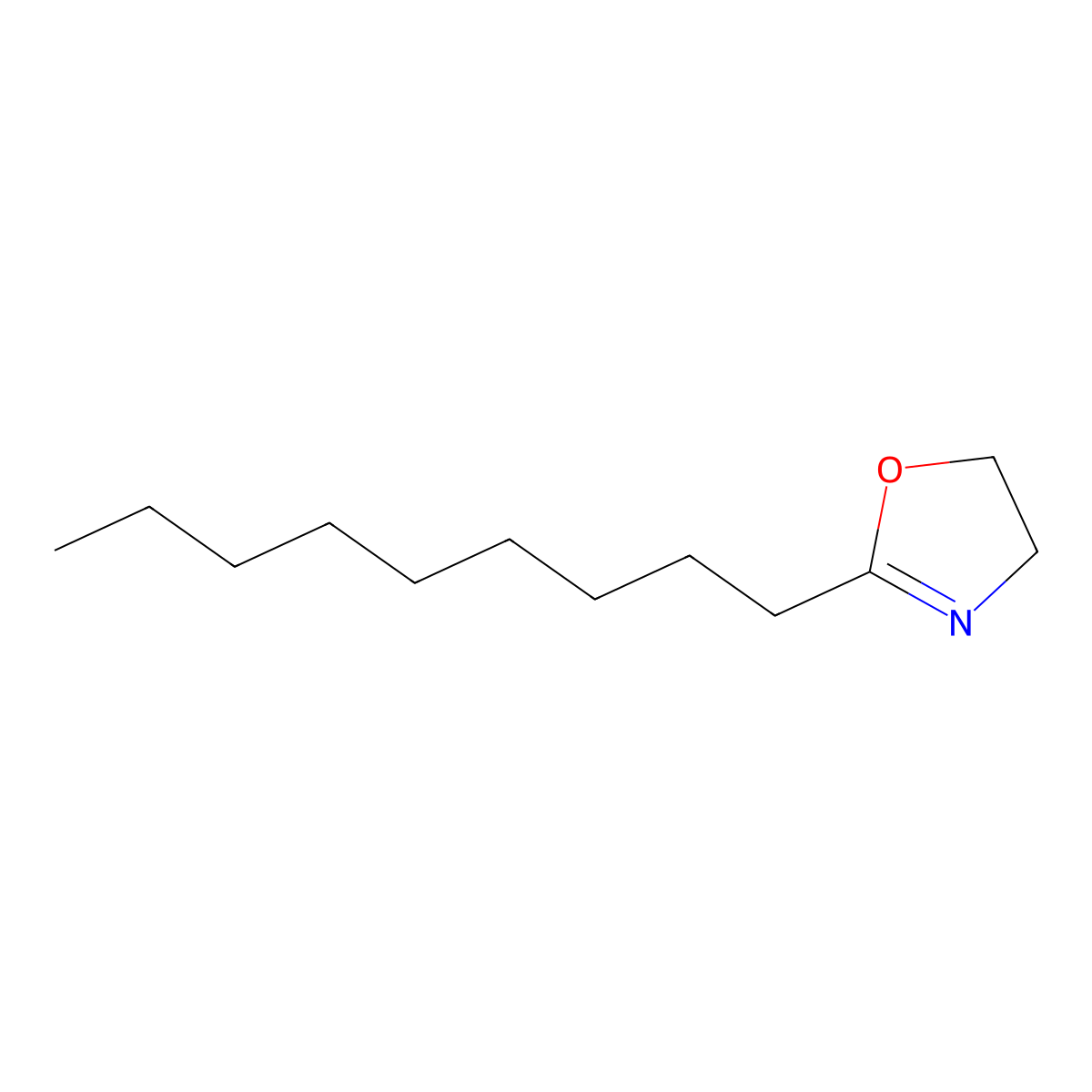 2-Nonyl-2-oxazoline molecular structure, CAS 58821-46-8