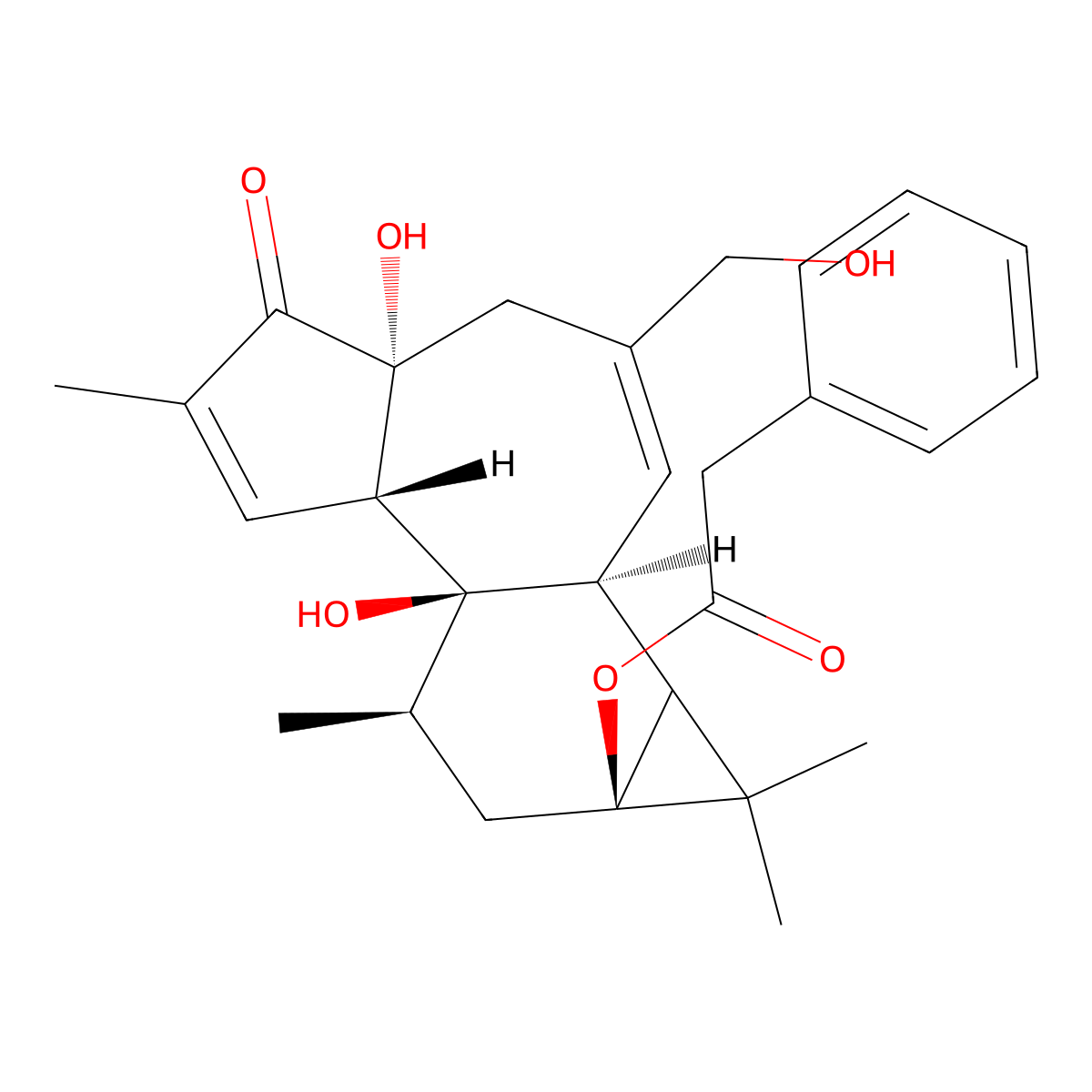 12-Deoxyphorbolphenylacetate molecular structure, CAS 58821-98-0