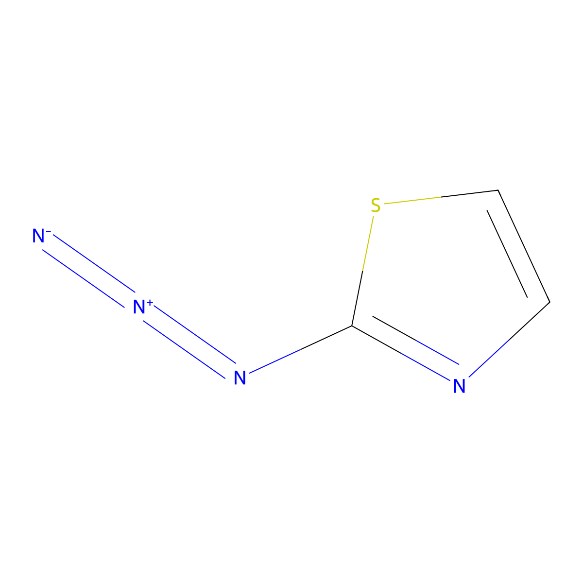 2-Azido-1,3-thiazole molecular structure, CAS 58822-97-2