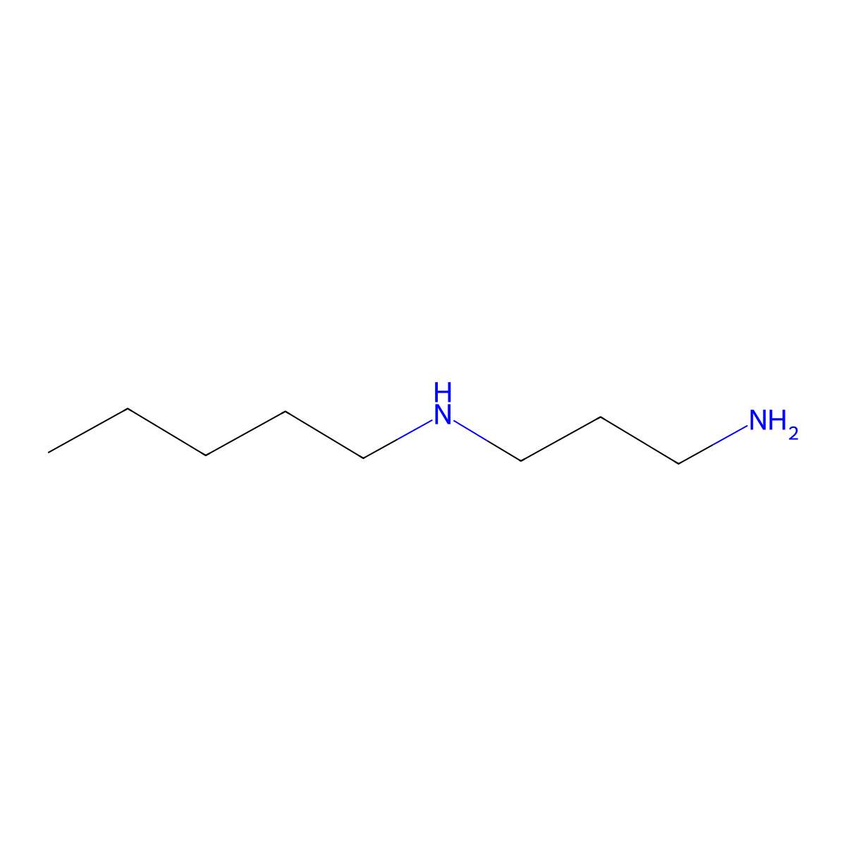 N1-pentylpropane-1,3-diamine molecular structure, CAS 58823-15-7