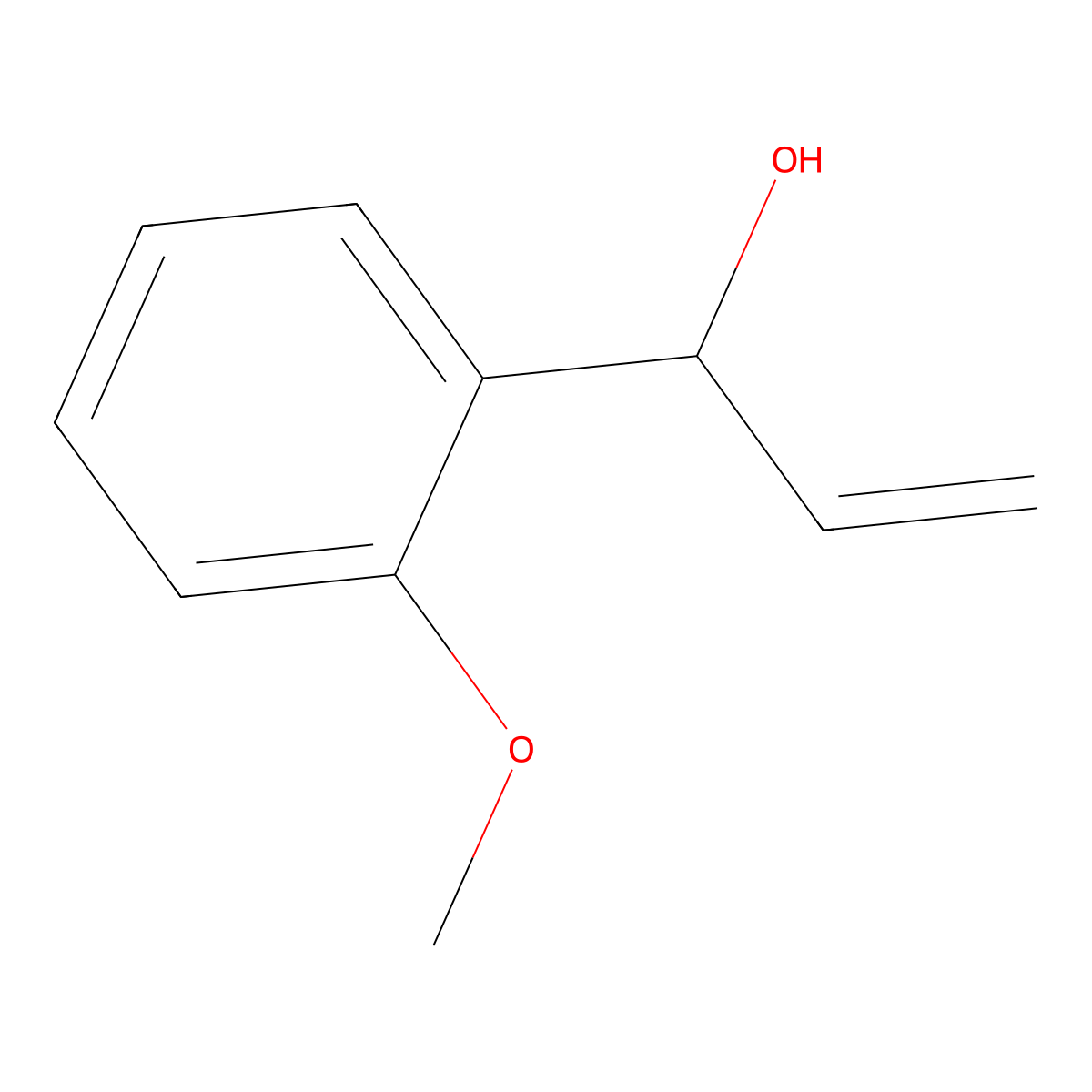 1-(2-Methoxyphenyl)prop-2-en-1-ol molecular structure, CAS 58824-49-0