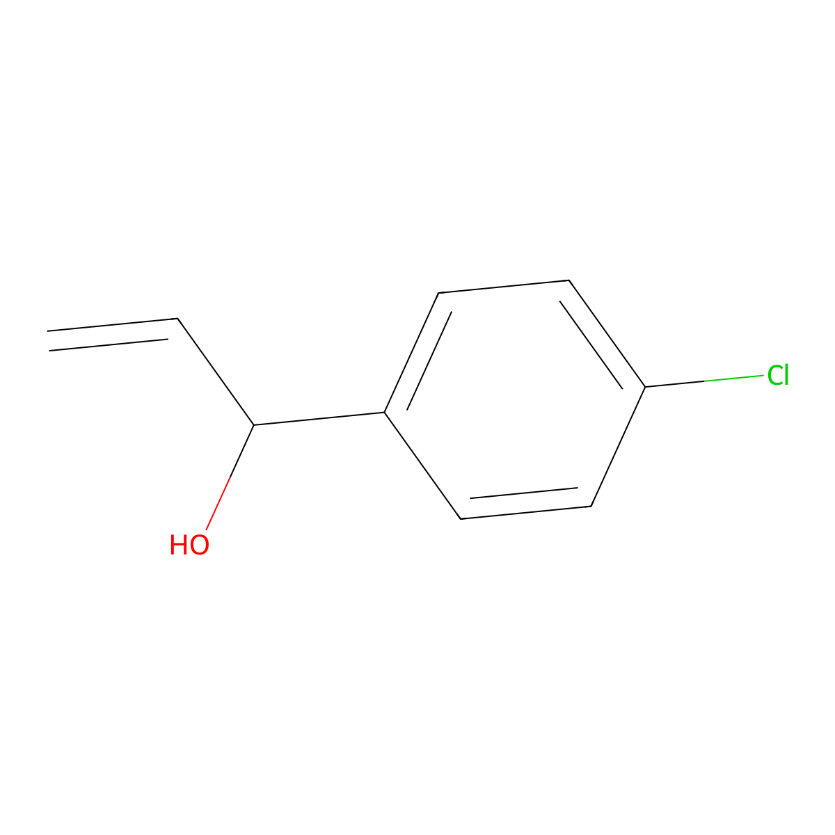 1-(4-Chlorophenyl)prop-2-en-1-ol molecular structure, CAS 58824-54-7