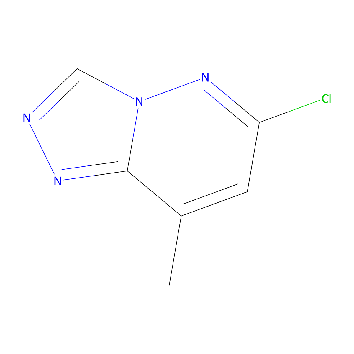 6-Chloro-8-methyl-[1,2,4]triazolo[4,3-b]pyridazine molecular structure, CAS 58826-40-7