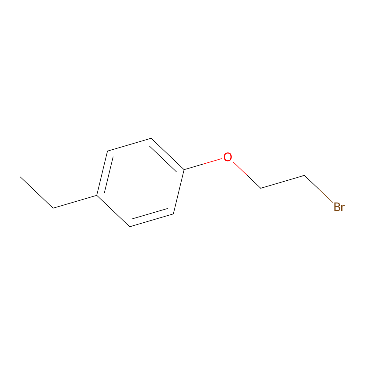 1-(2-Bromoethoxy)-4-ethylbenzene molecular structure, CAS 58826-79-2