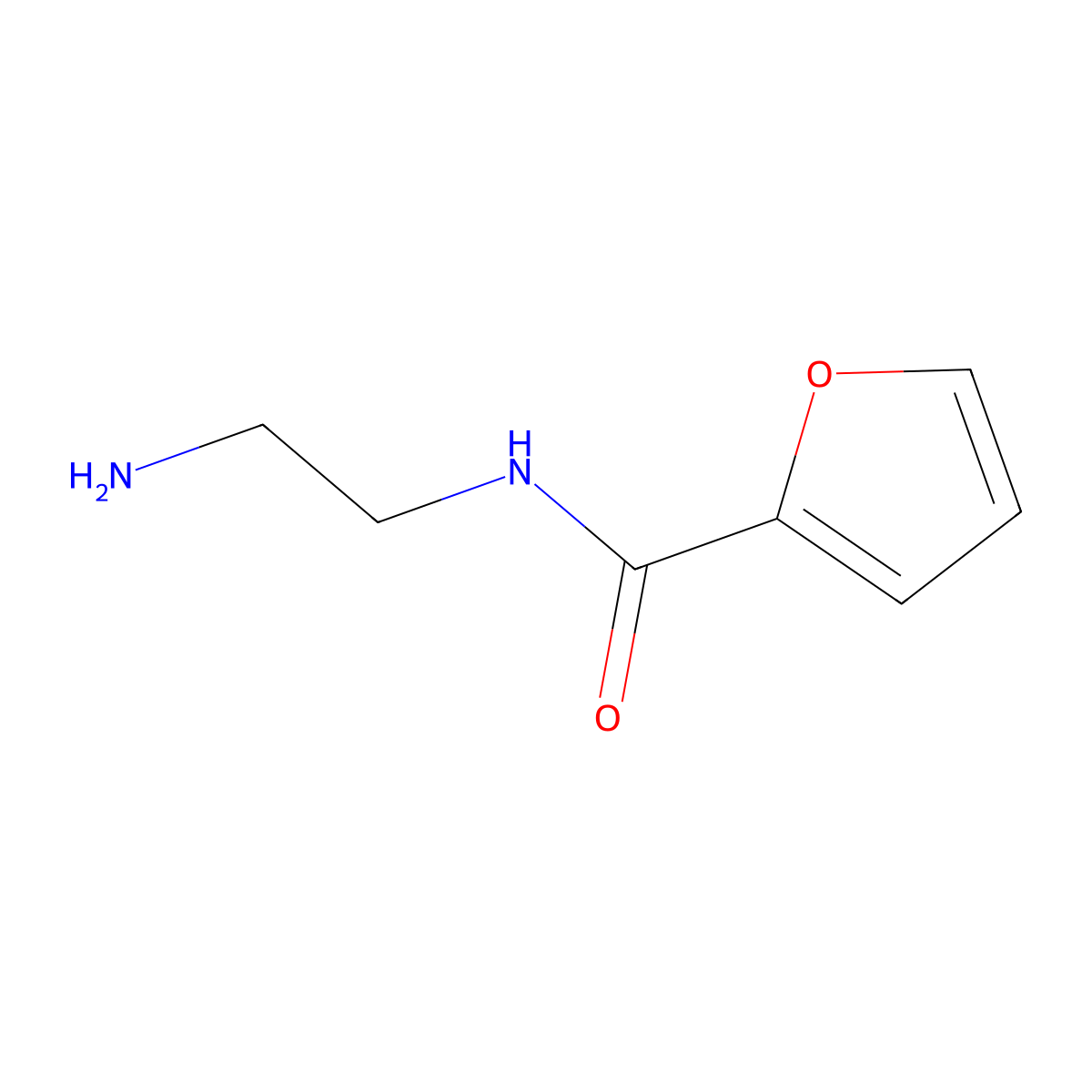 N-(2-aminoethyl)furan-2-carboxamide molecular structure, CAS 58827-18-2