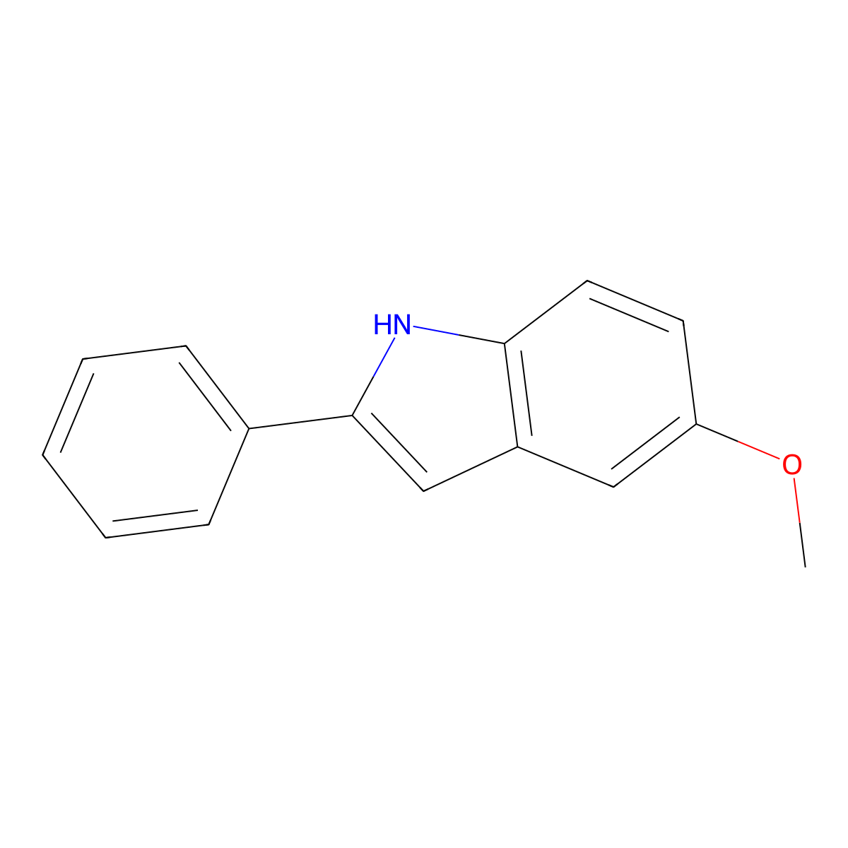 5-Methoxy-2-phenylindole molecular structure, CAS 5883-96-5